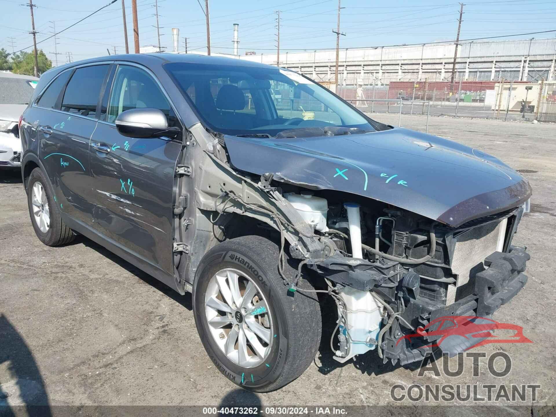 KIA SORENTO 2019 - 5XYPG4A38KG434089
