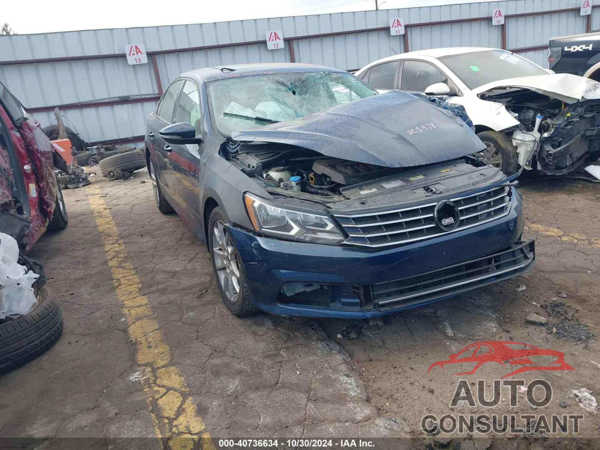 VOLKSWAGEN PASSAT 2019 - 1VWLA7A39KC008978