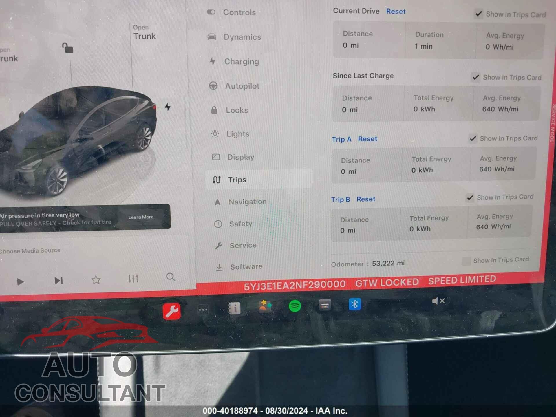 TESLA MODEL 3 2022 - 5YJ3E1EA2NF290000