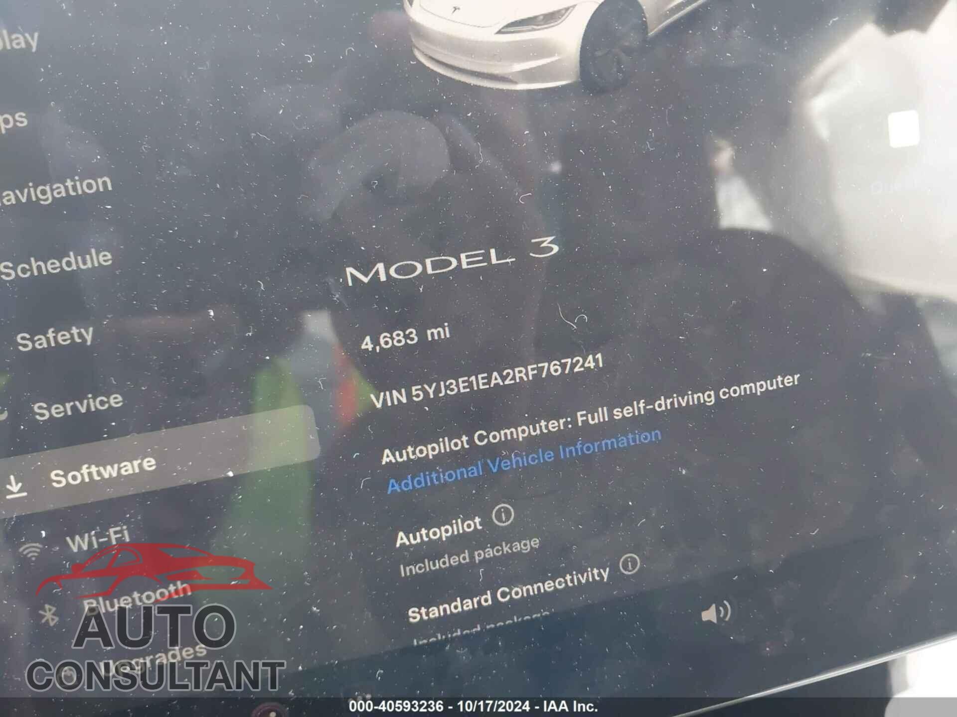 TESLA MODEL 3 2024 - 5YJ3E1EA2RF767241