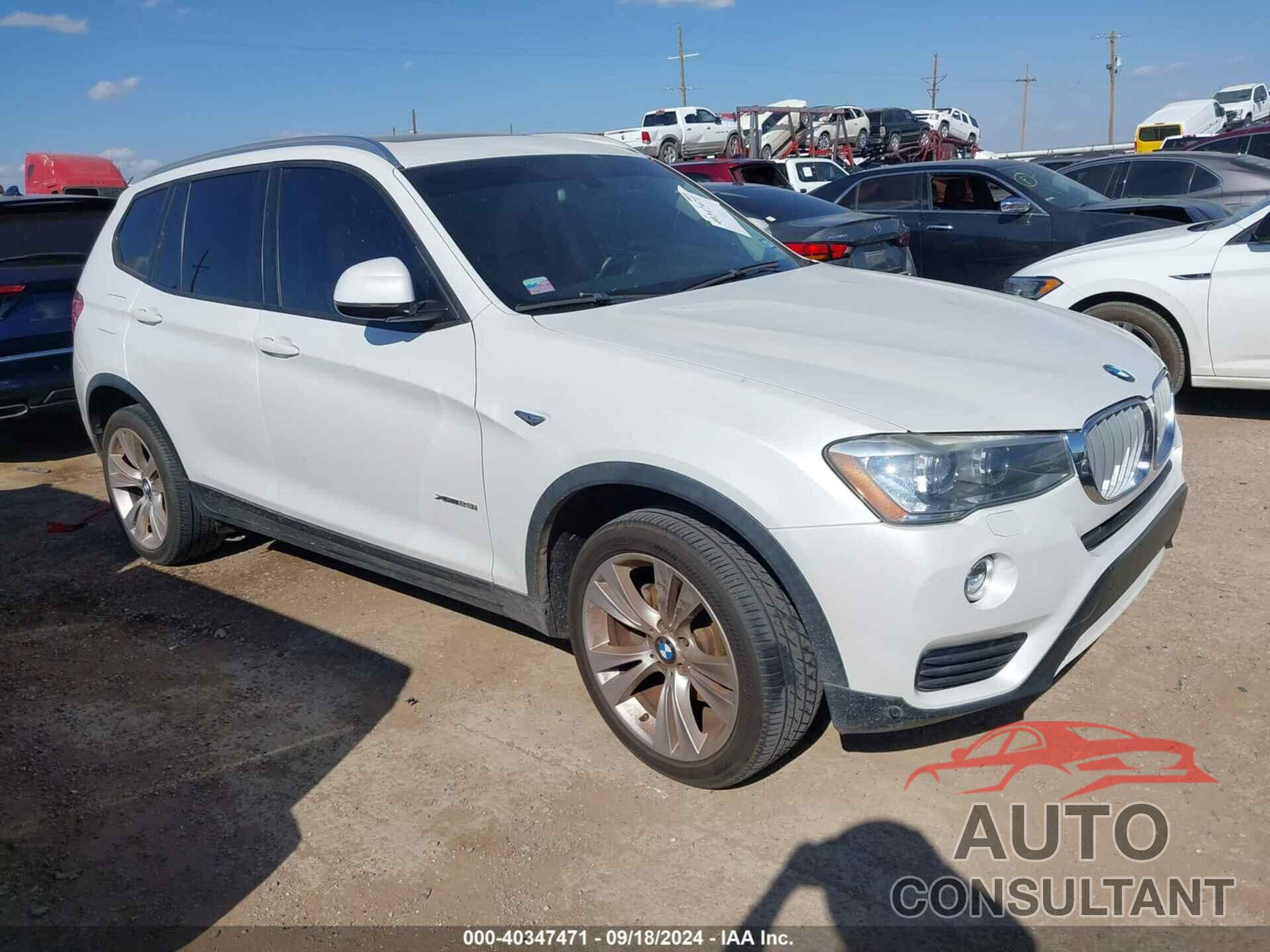 BMW X3 2016 - 5UXWX9C51G0D77594