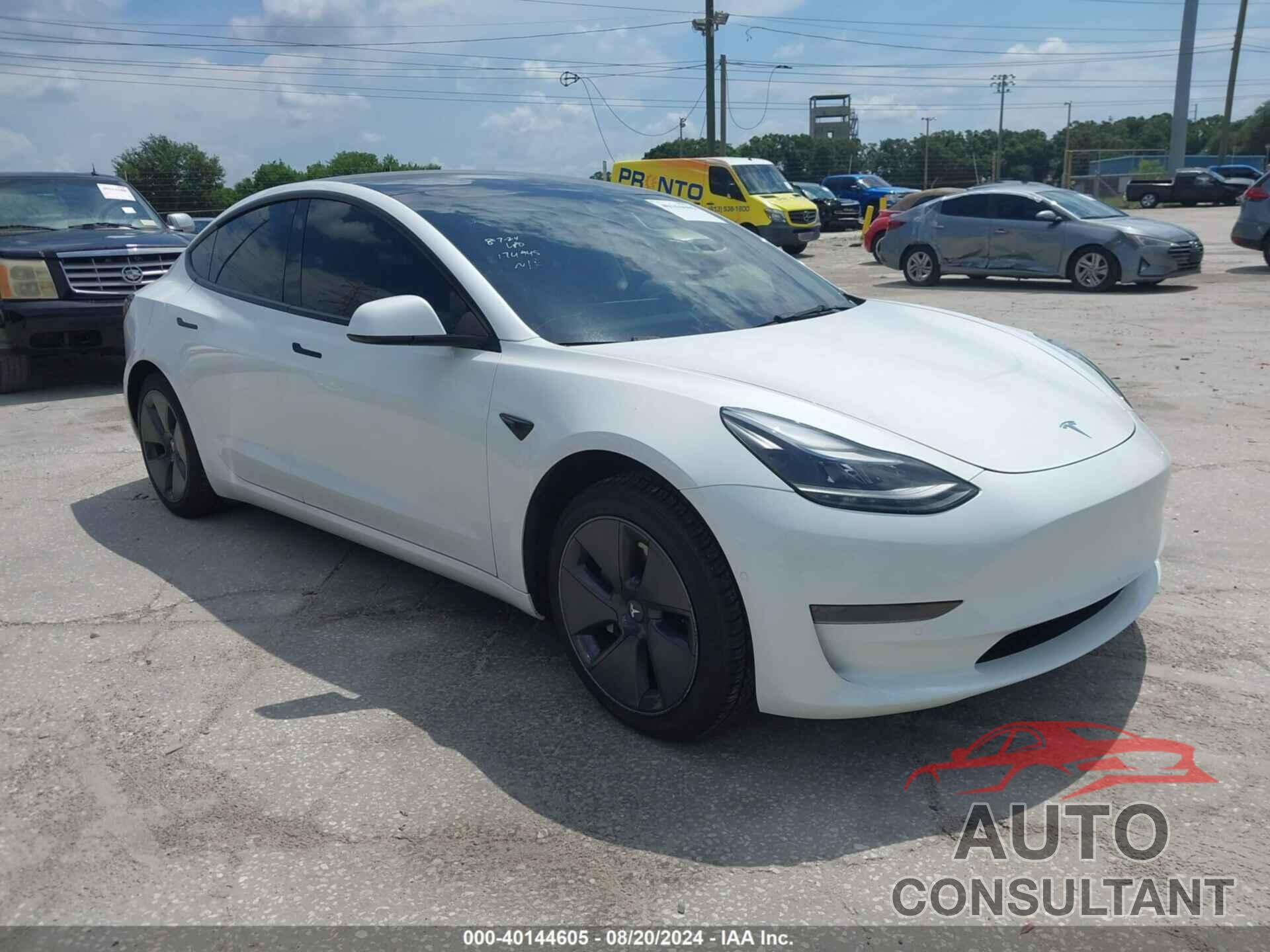 TESLA MODEL 3 2022 - 5YJ3E1EA5NF186200