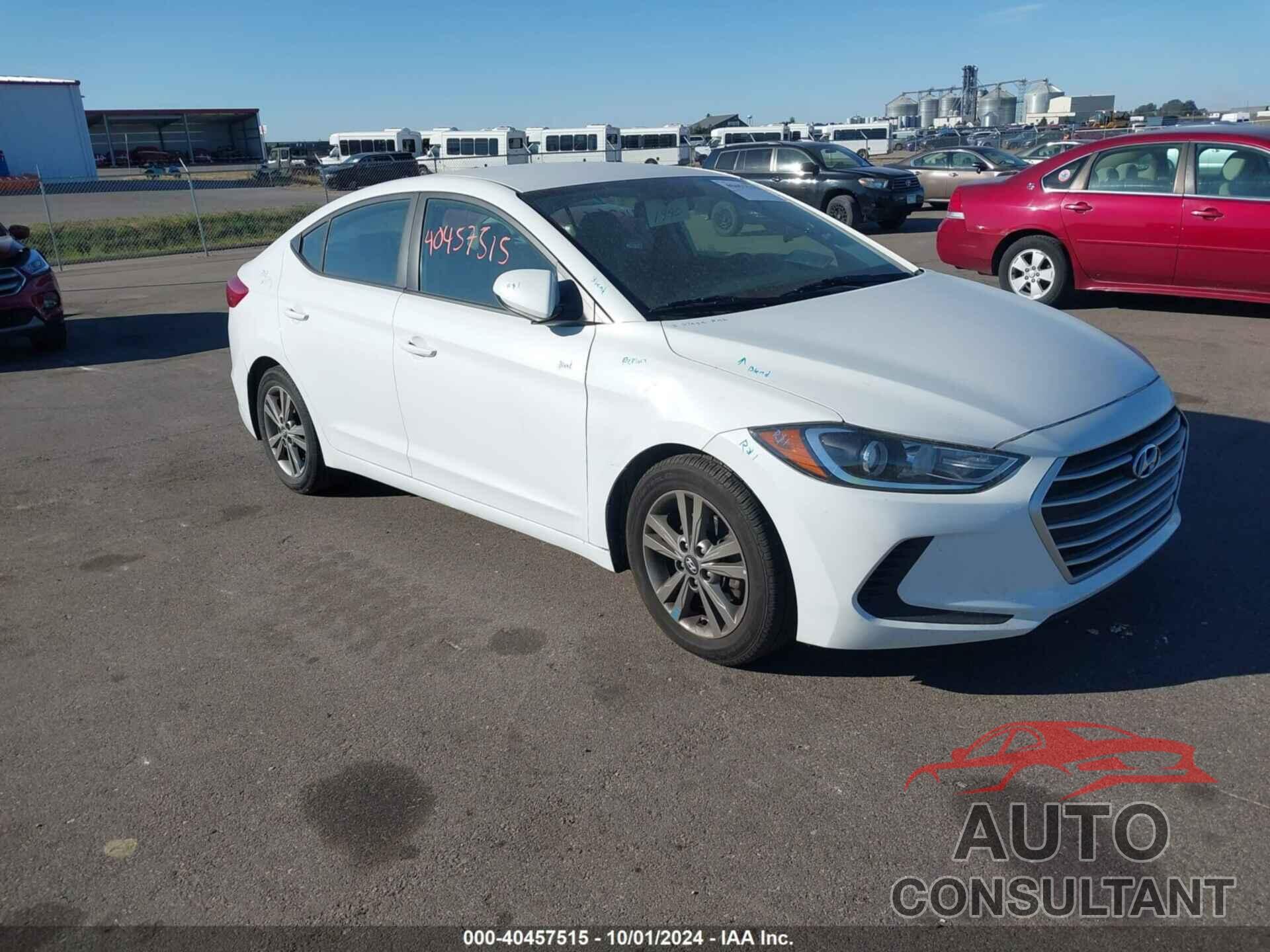 HYUNDAI ELANTRA 2017 - 5NPD84LF8HH169411