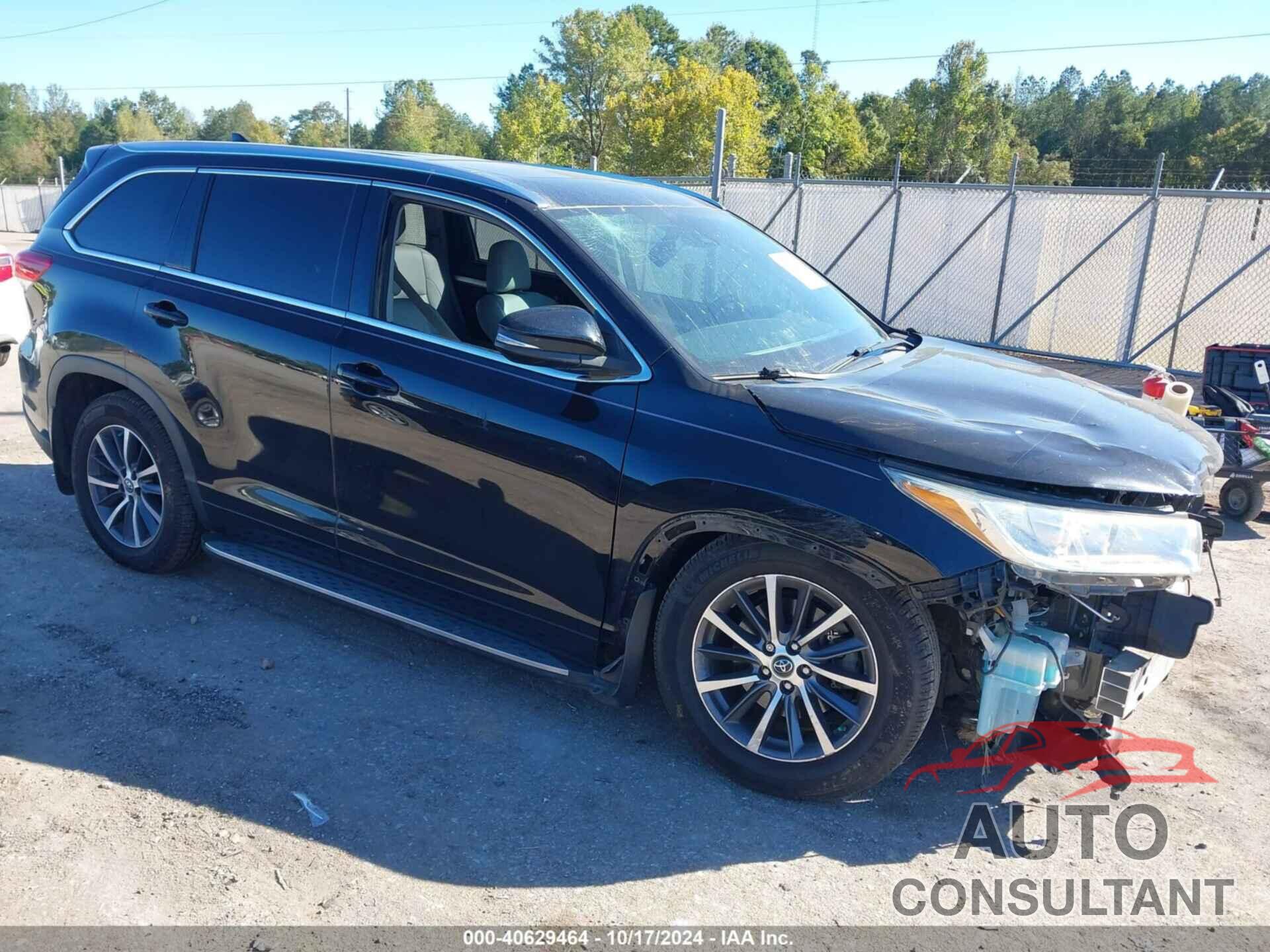 TOYOTA HIGHLANDER 2018 - 5TDJZRFH6JS543668