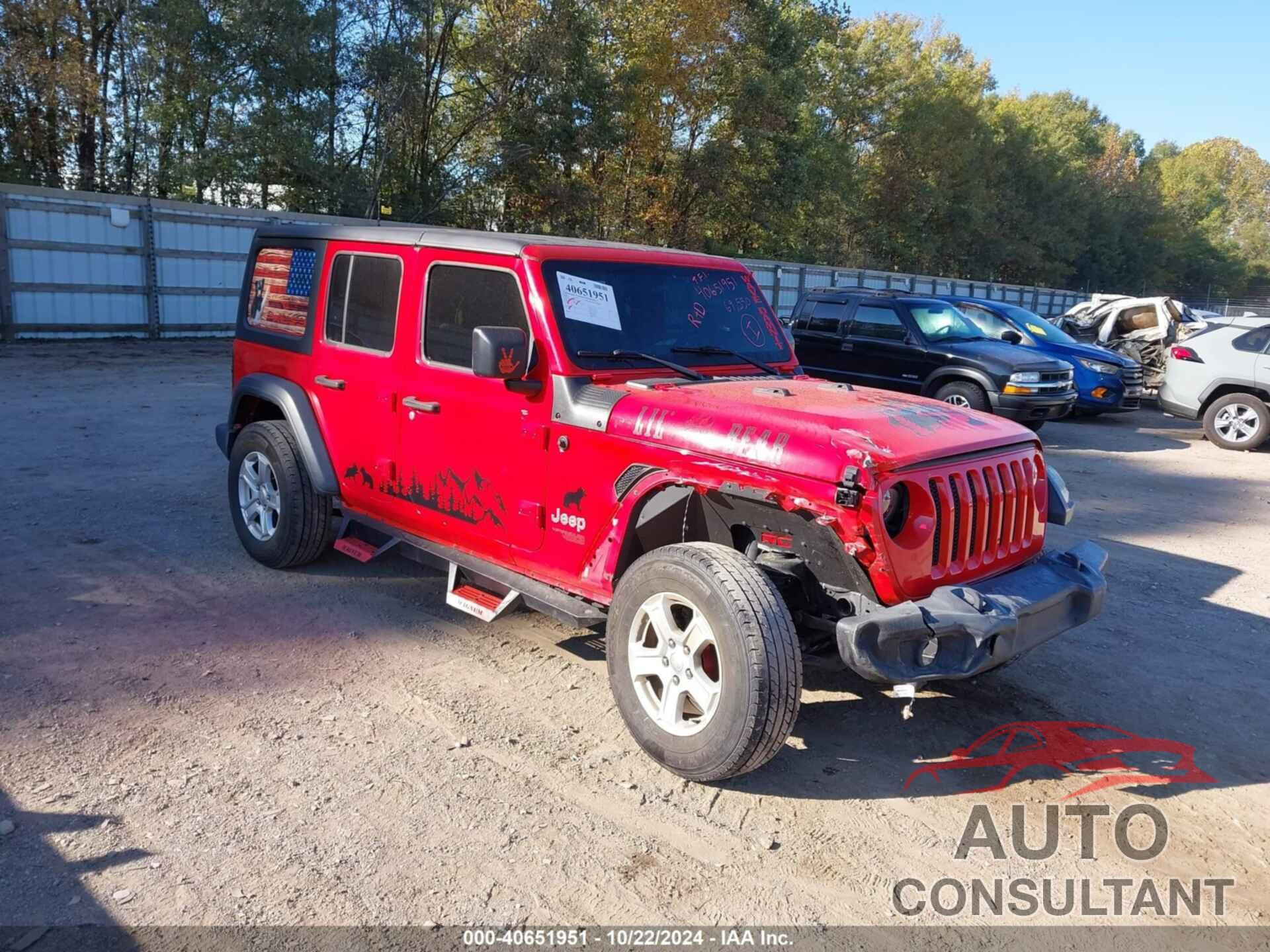 JEEP WRANGLER UNLIMITED 2020 - 1C4HJXDN9LW269503