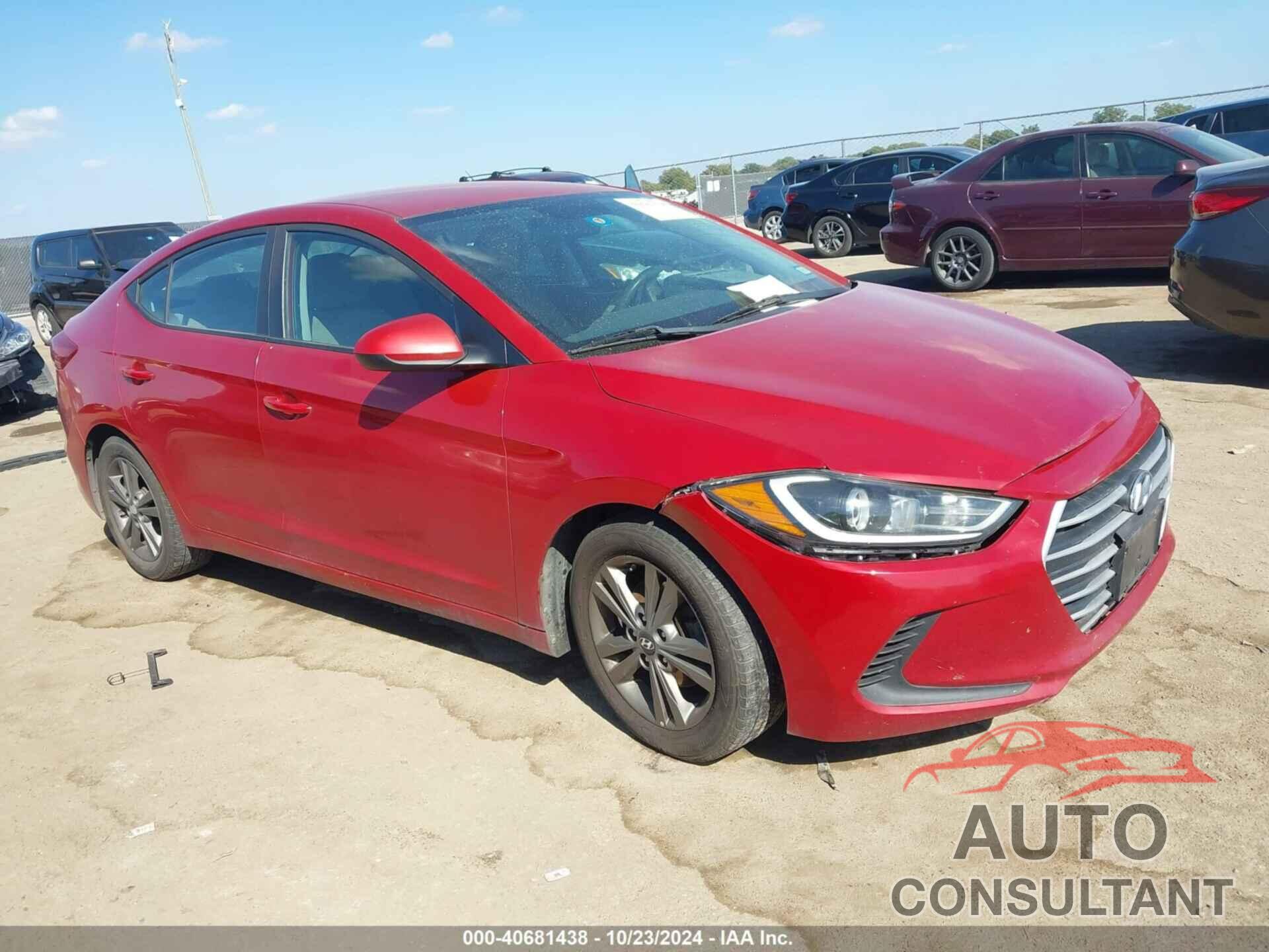 HYUNDAI ELANTRA 2018 - 5NPD84LF5JH234883