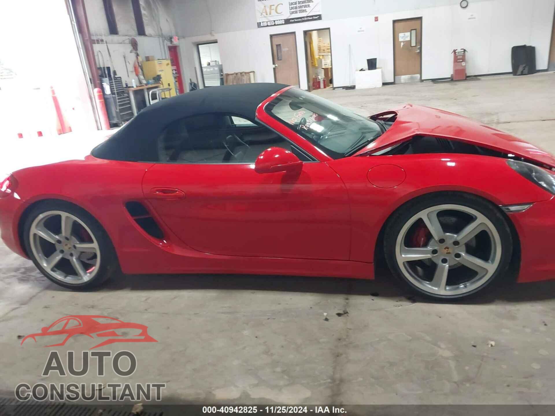 PORSCHE BOXSTER 2014 - WP0CB2A86ES140735