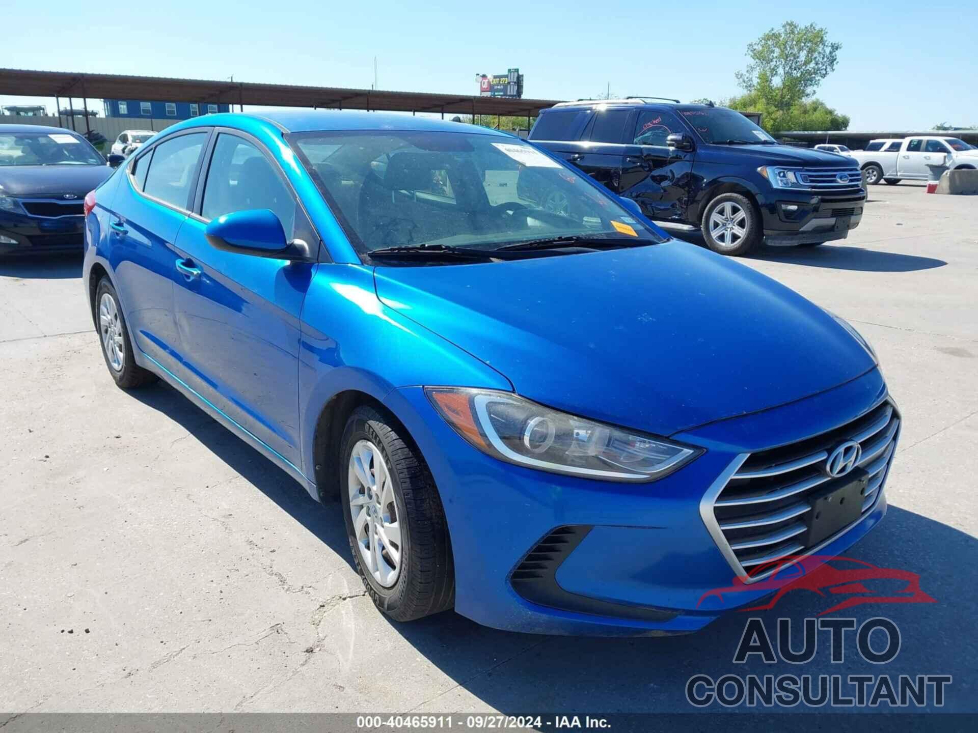 HYUNDAI ELANTRA 2017 - 5NPD74LF3HH063340