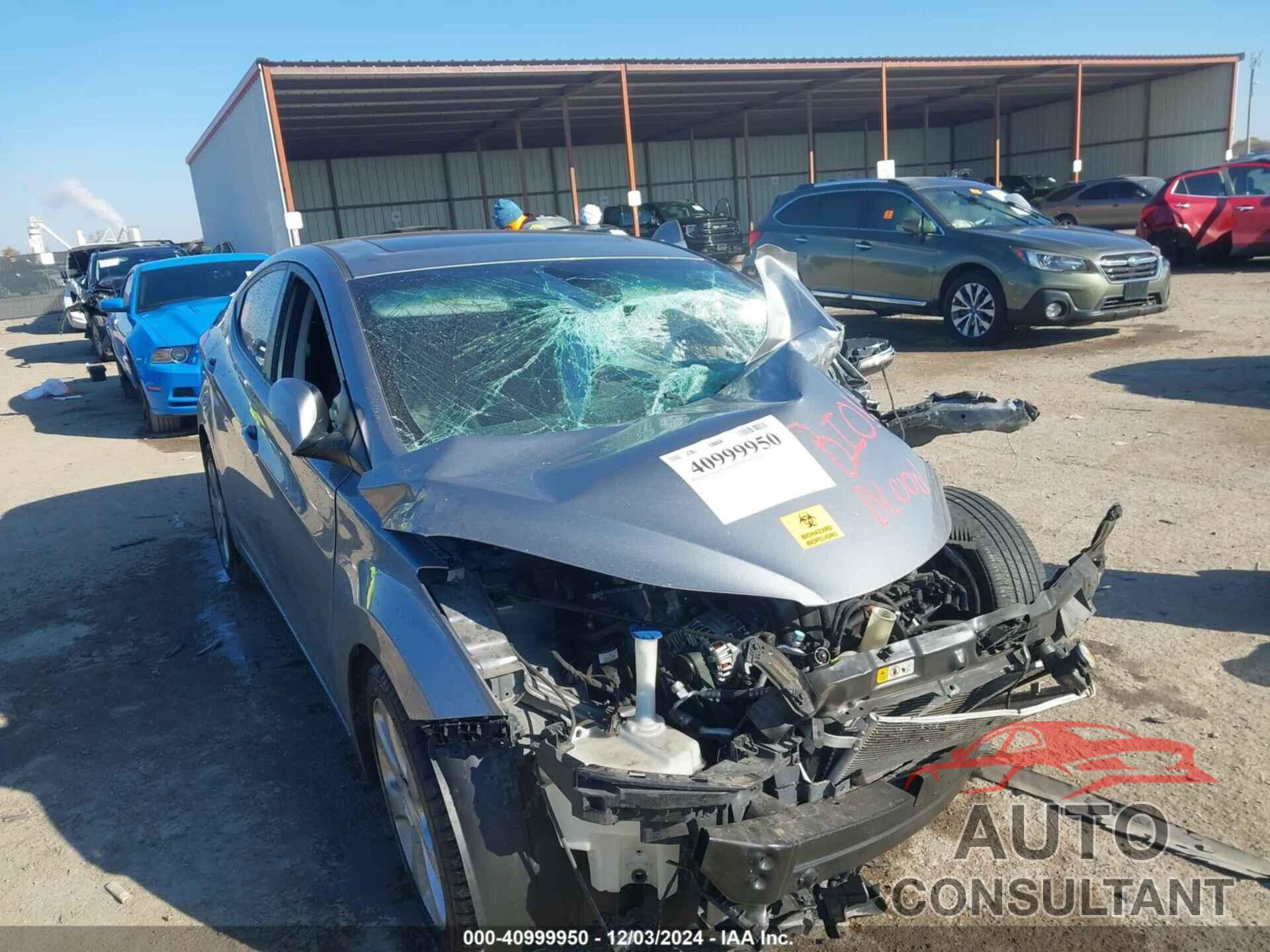HYUNDAI ELANTRA 2013 - KMHDH4AE4DU921644