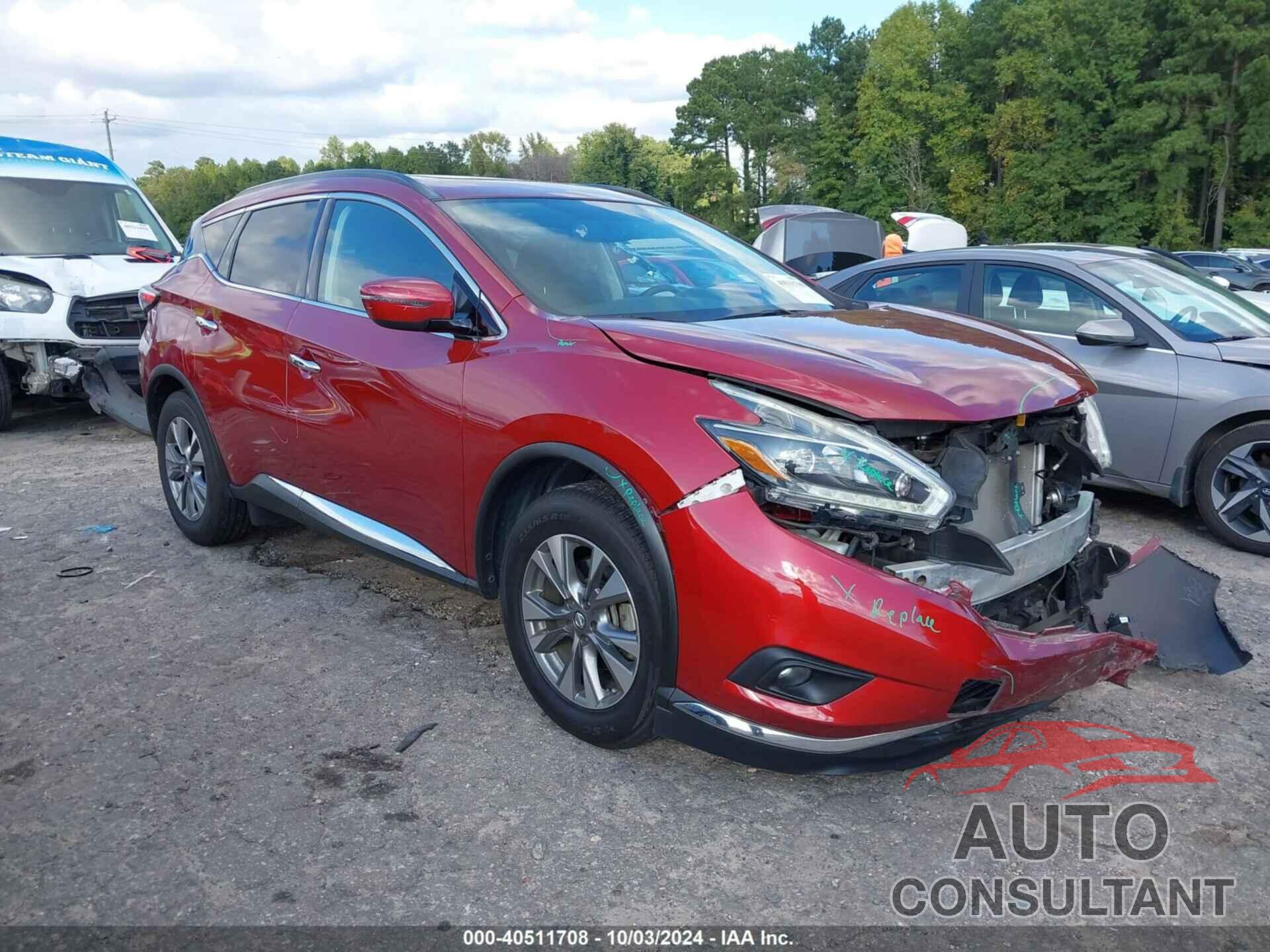 NISSAN MURANO 2018 - 5N1AZ2MH6JN148899