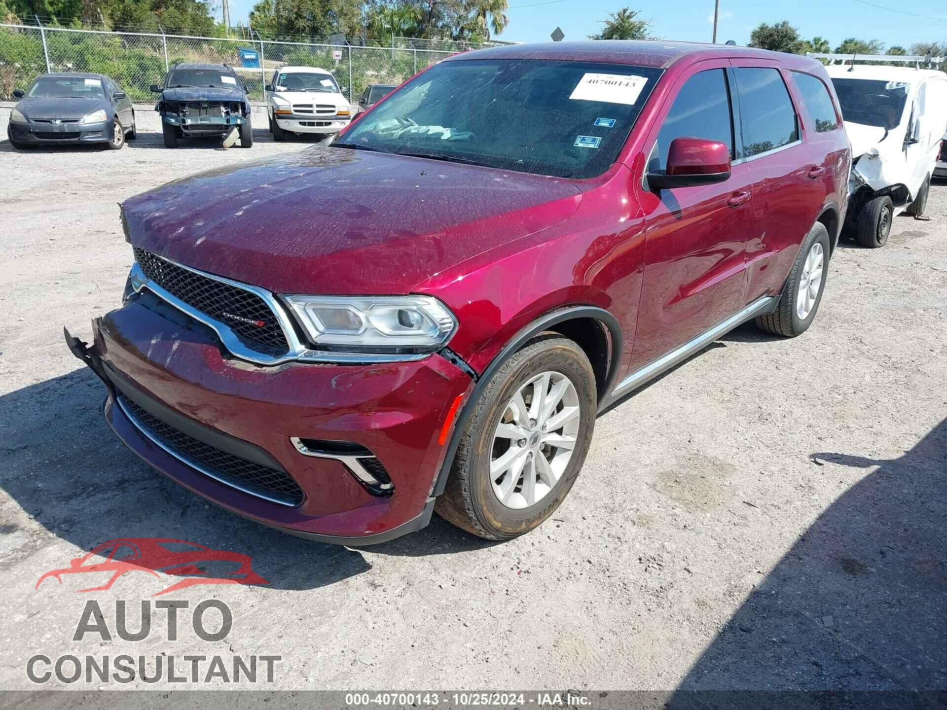 DODGE DURANGO 2021 - 1C4RDHAG7MC540519