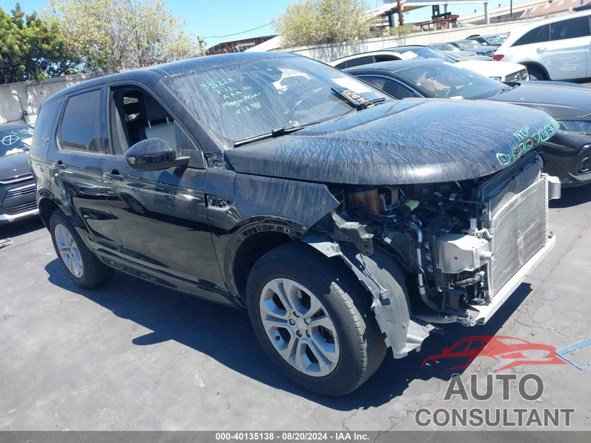 LAND ROVER DISCOVERY SPORT 2020 - SALCT2FX5LH841878