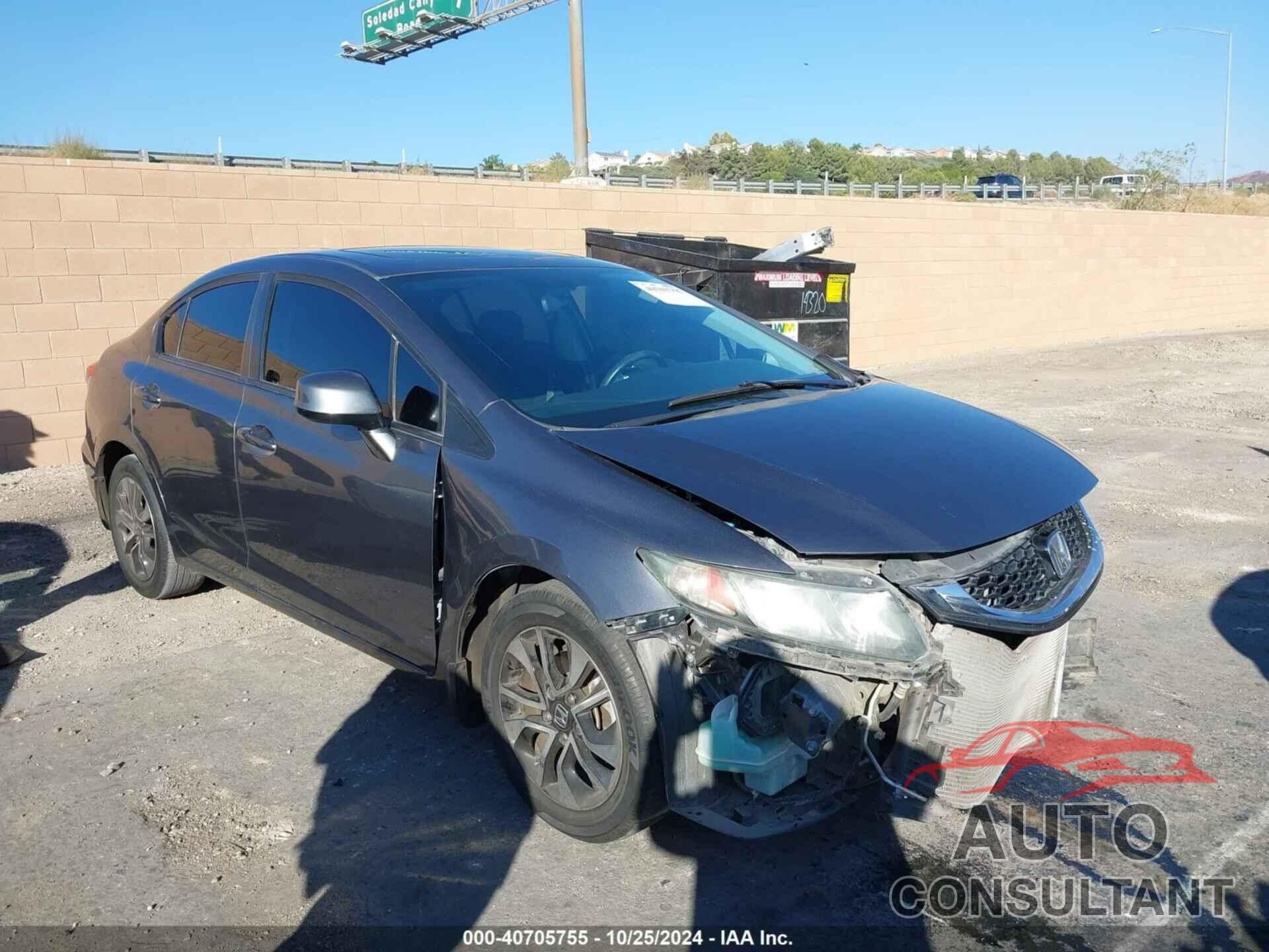 HONDA CIVIC 2013 - 19XFB2F81DE214490