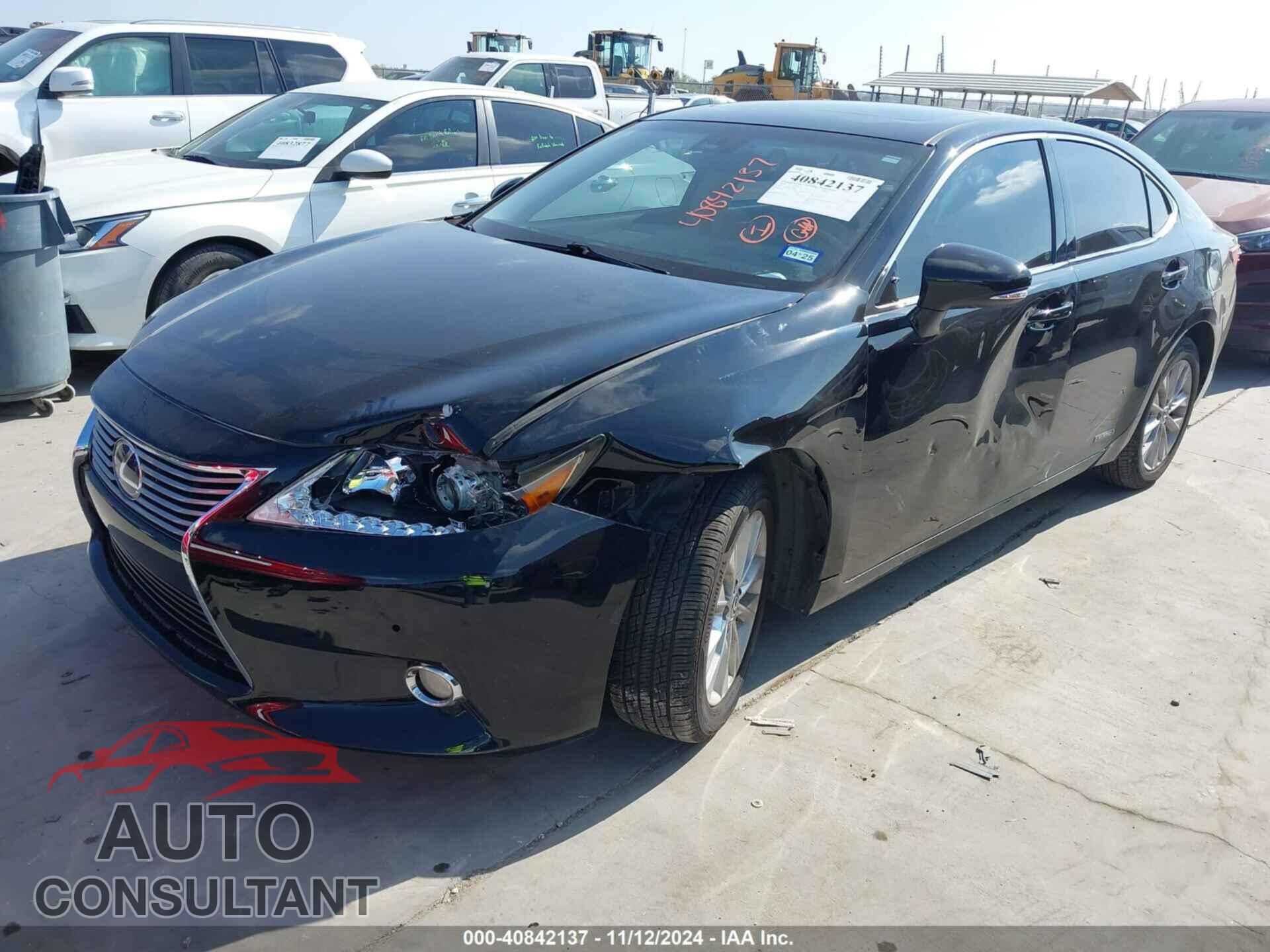 LEXUS ES 300H 2013 - JTHBW1GG8D2021784