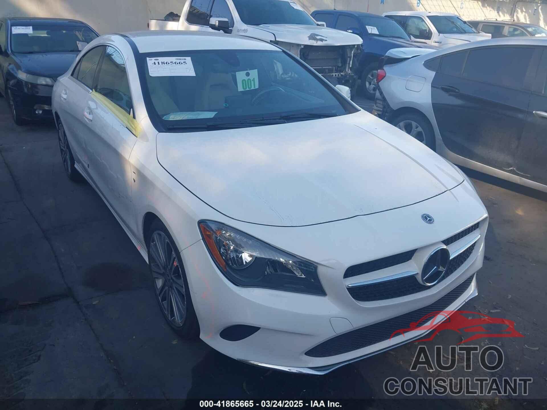 MERCEDES-BENZ CLA 250 2018 - WDDSJ4EB7JN657086