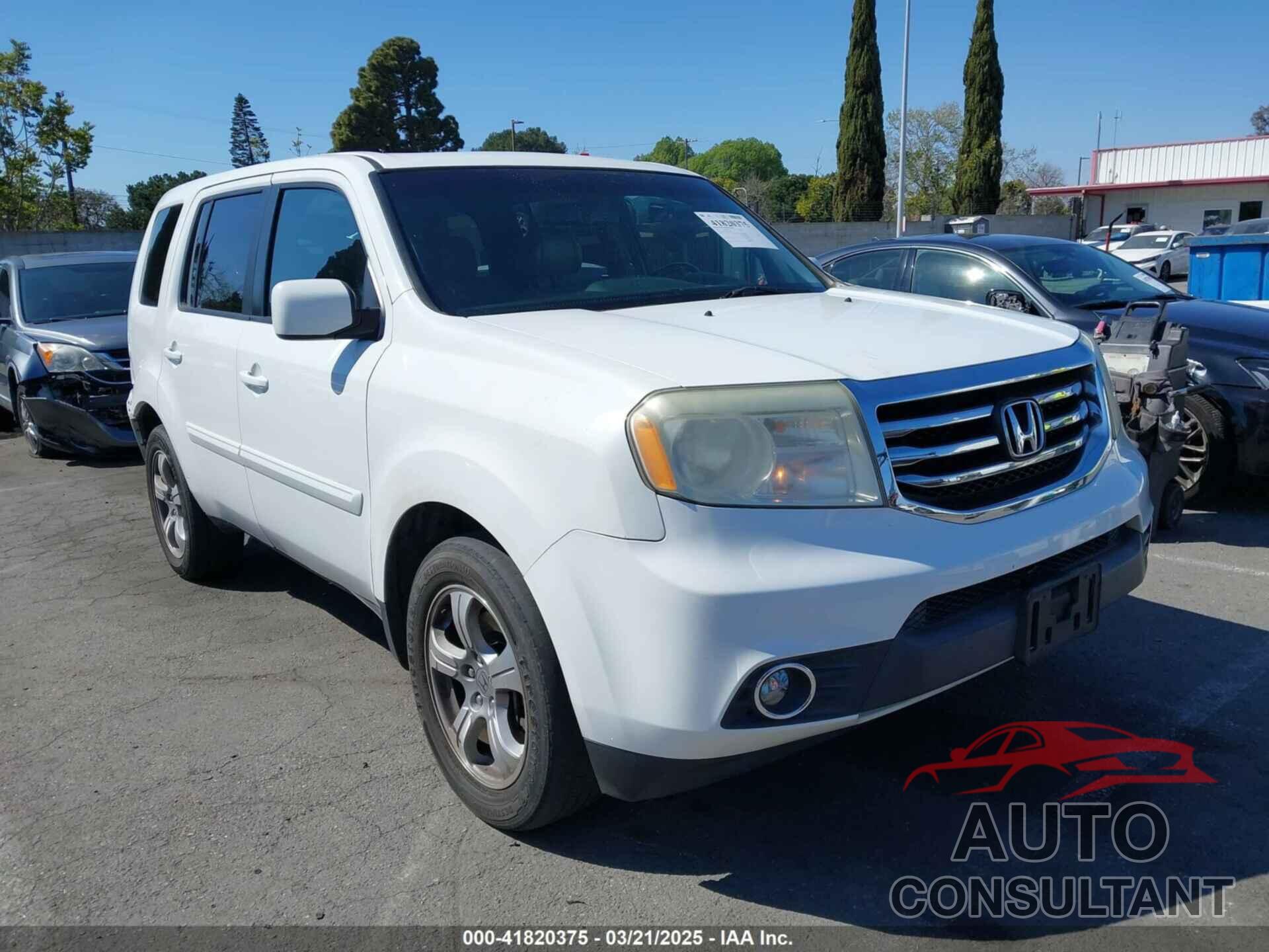 HONDA PILOT 2013 - 5FNYF3H59DB023268