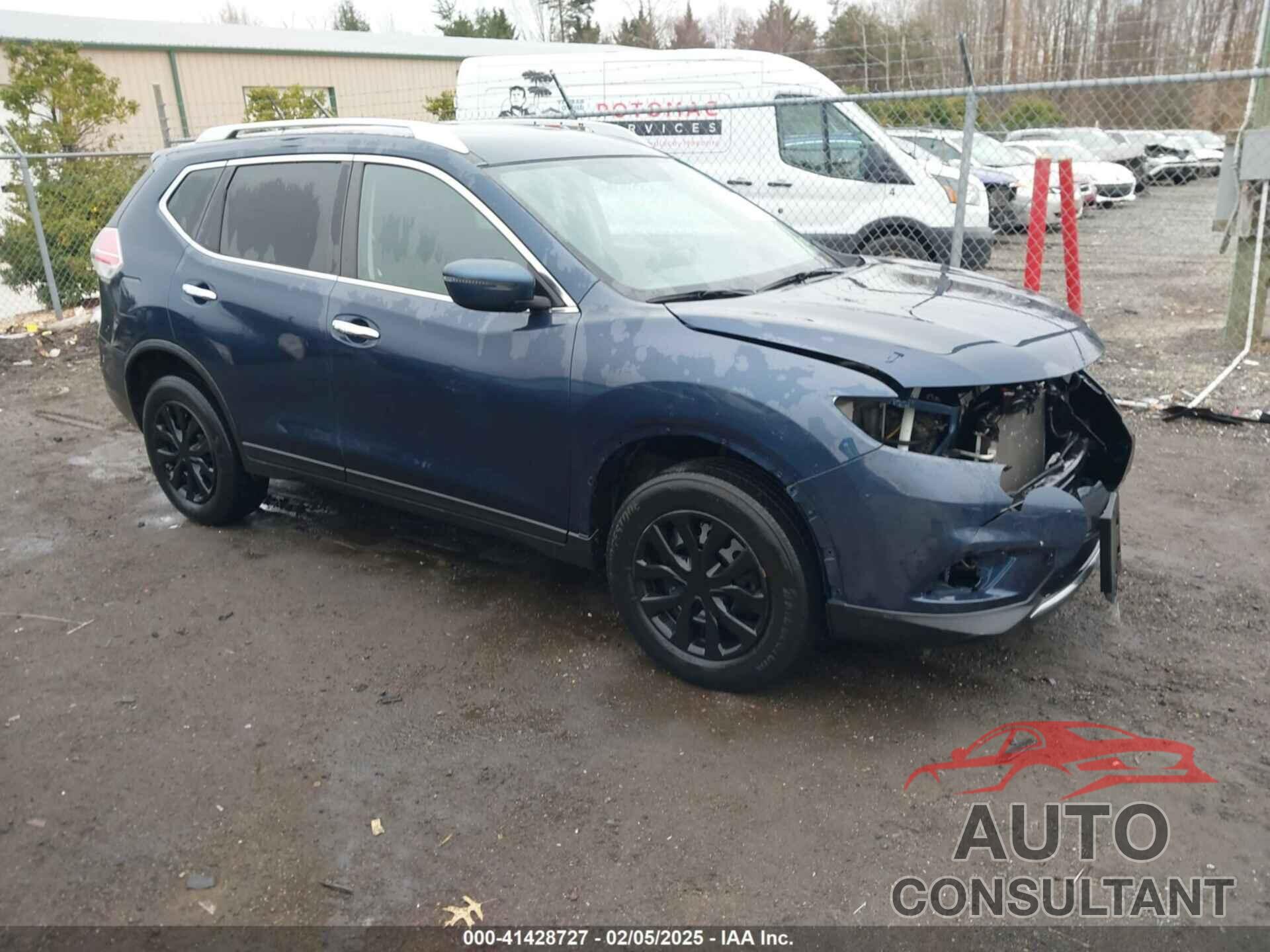 NISSAN ROGUE 2016 - KNMAT2MV7GP730275