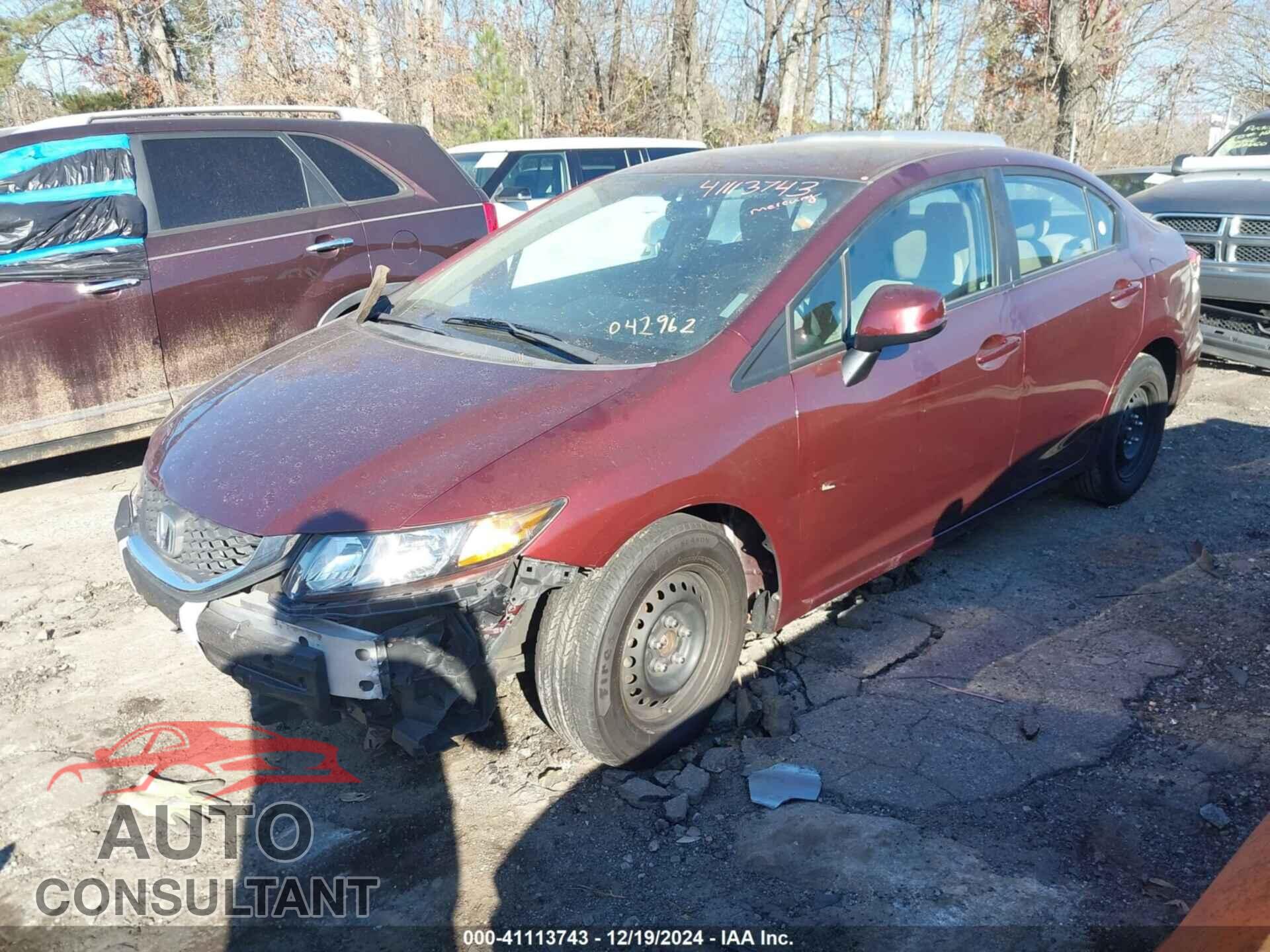 HONDA CIVIC 2013 - 19XFB2F52DE042962