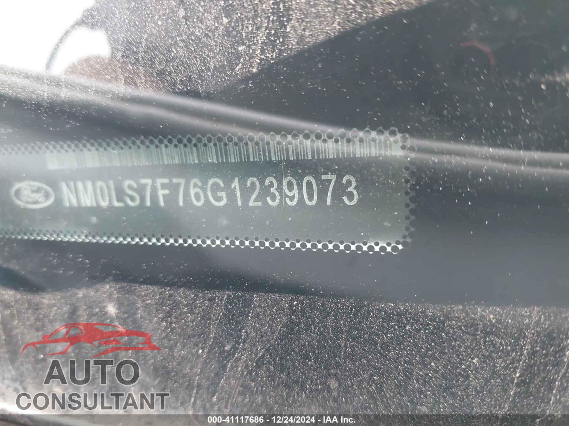FORD TRANSIT CONNECT 2016 - NM0LS7F76G1239073