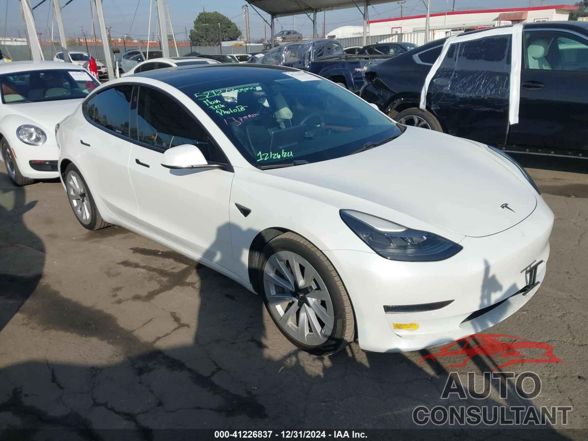 TESLA MODEL 3 2021 - 5YJ3E1EA7MF017939