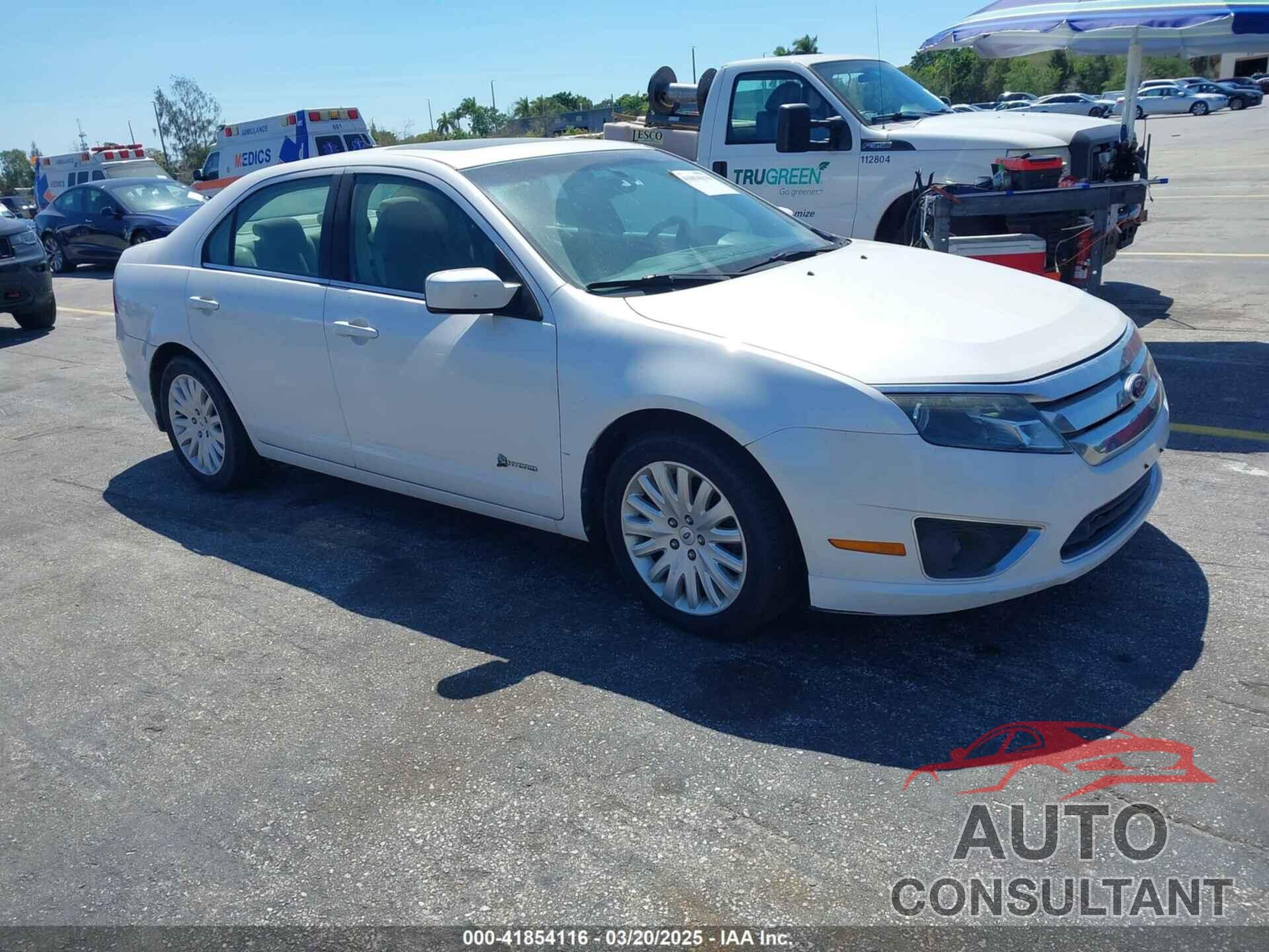 FORD FUSION HYBRID 2010 - 3FADP0L3XAR354618