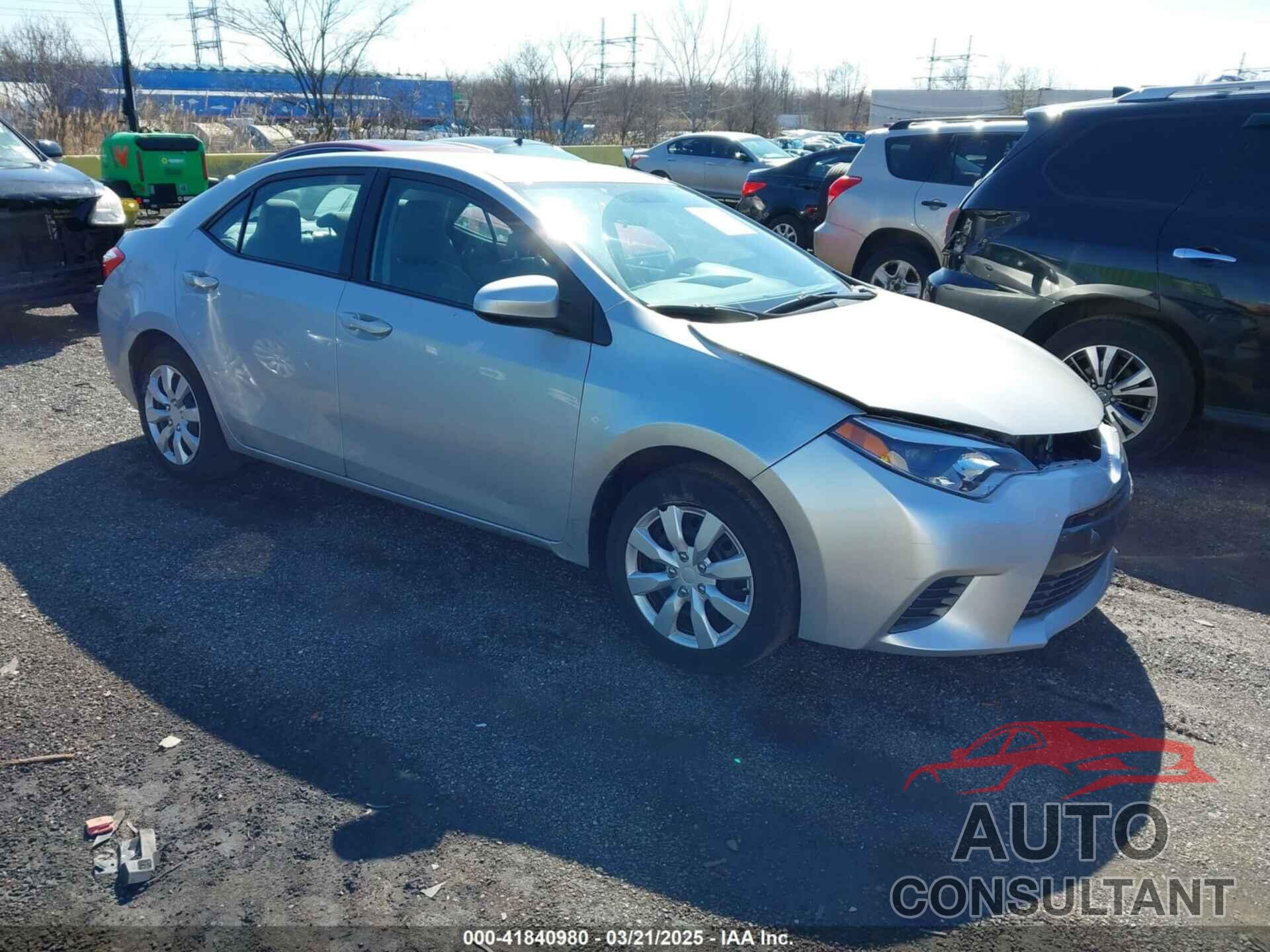 TOYOTA COROLLA 2016 - 2T1BURHEXGC551506
