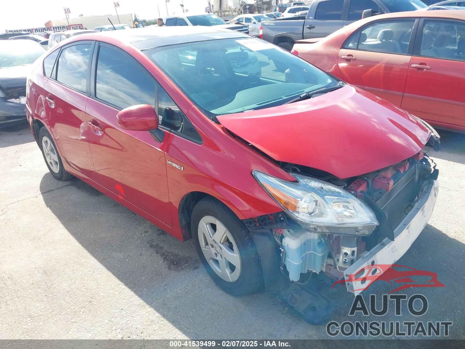 TOYOTA PRIUS 2011 - JTDKN3DU3B0320263