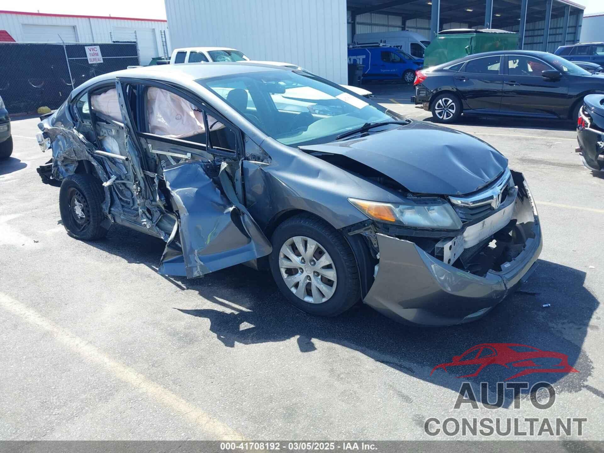 HONDA CIVIC 2012 - 19XFB2F55CE355888