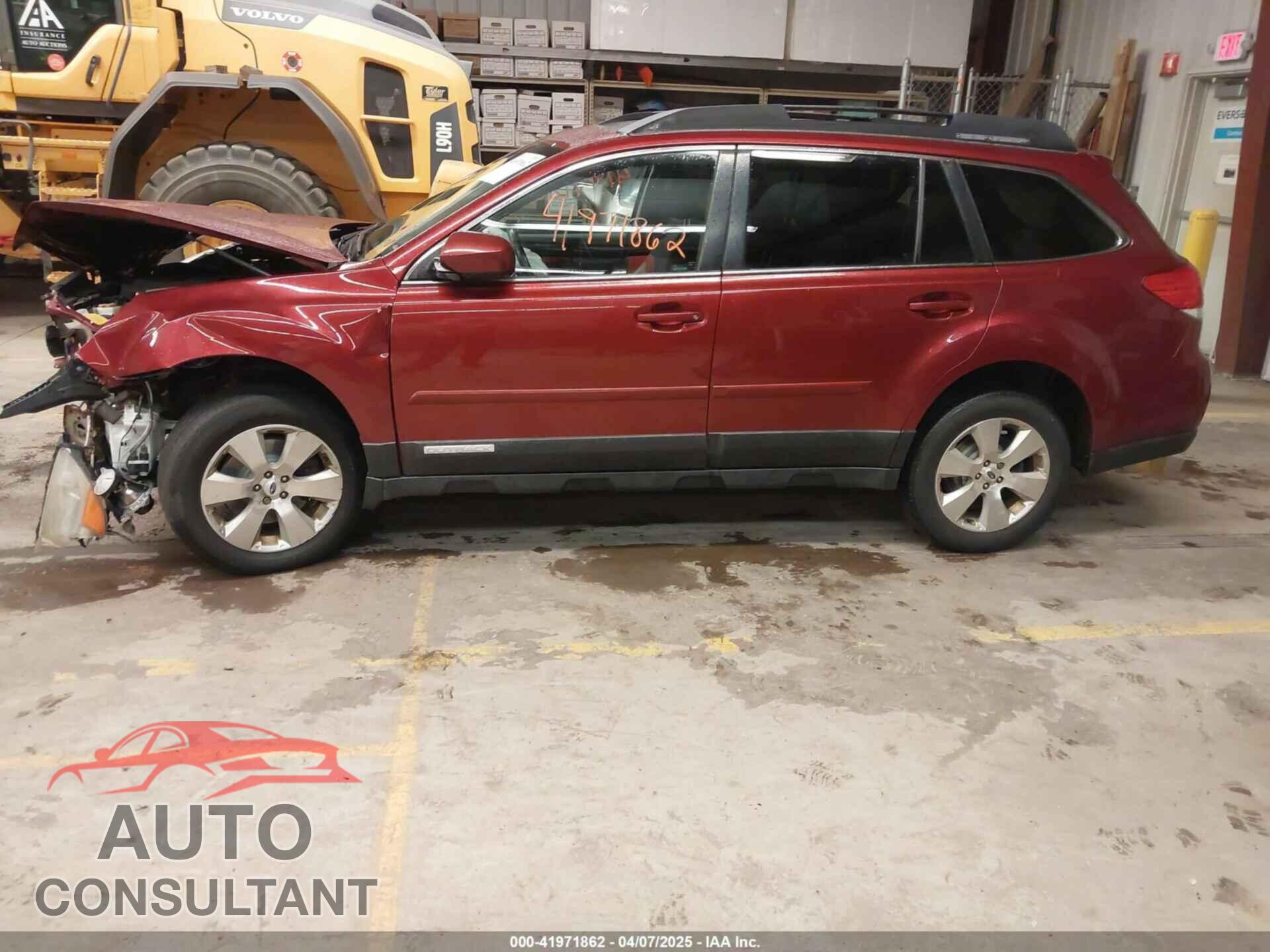 SUBARU OUTBACK 2012 - 4S4BRDKC7C2263104