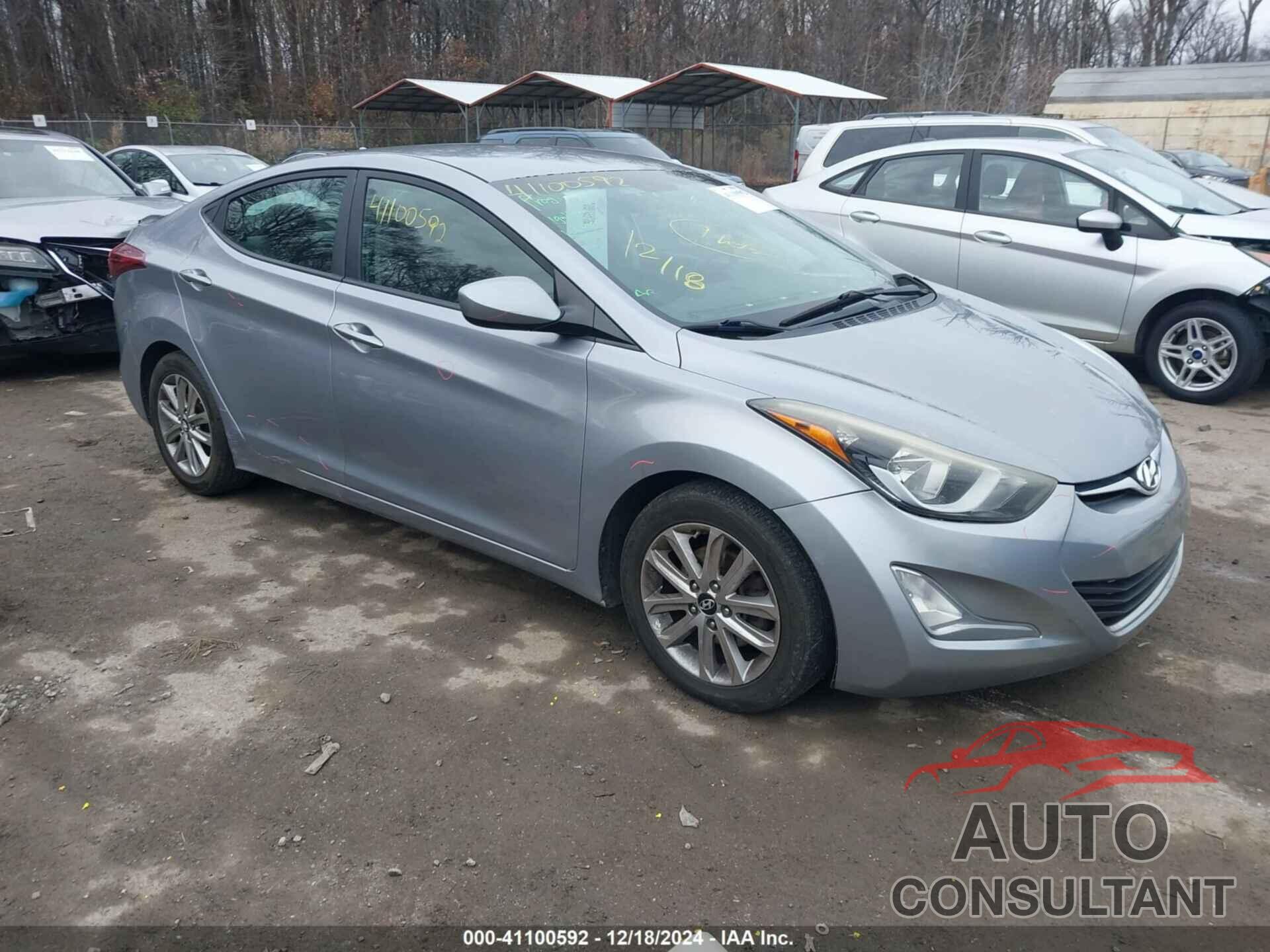 HYUNDAI ELANTRA 2015 - 5NPDH4AEXFH610026