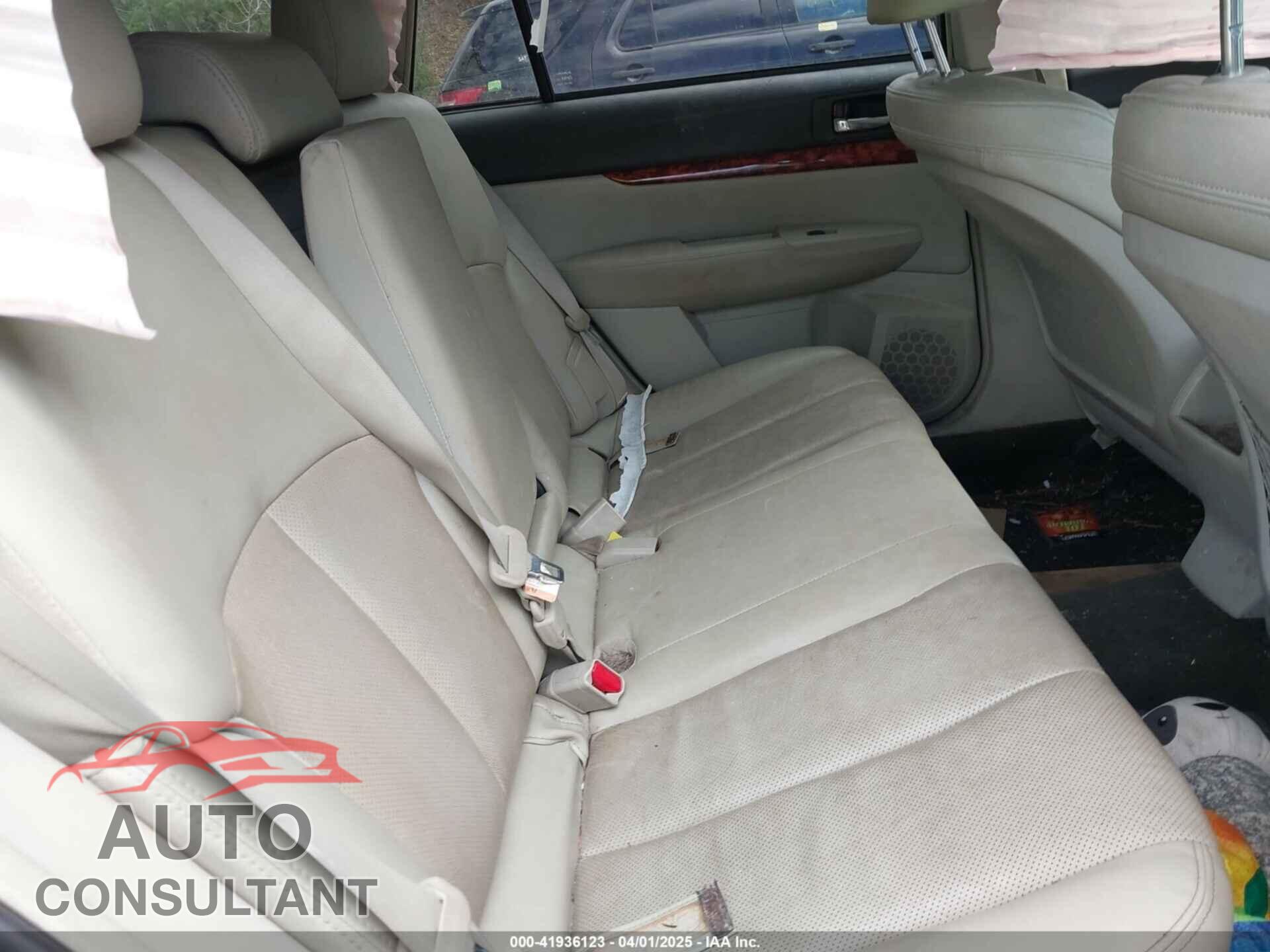 SUBARU OUTBACK 2012 - 4S4BRBLC7C3272575