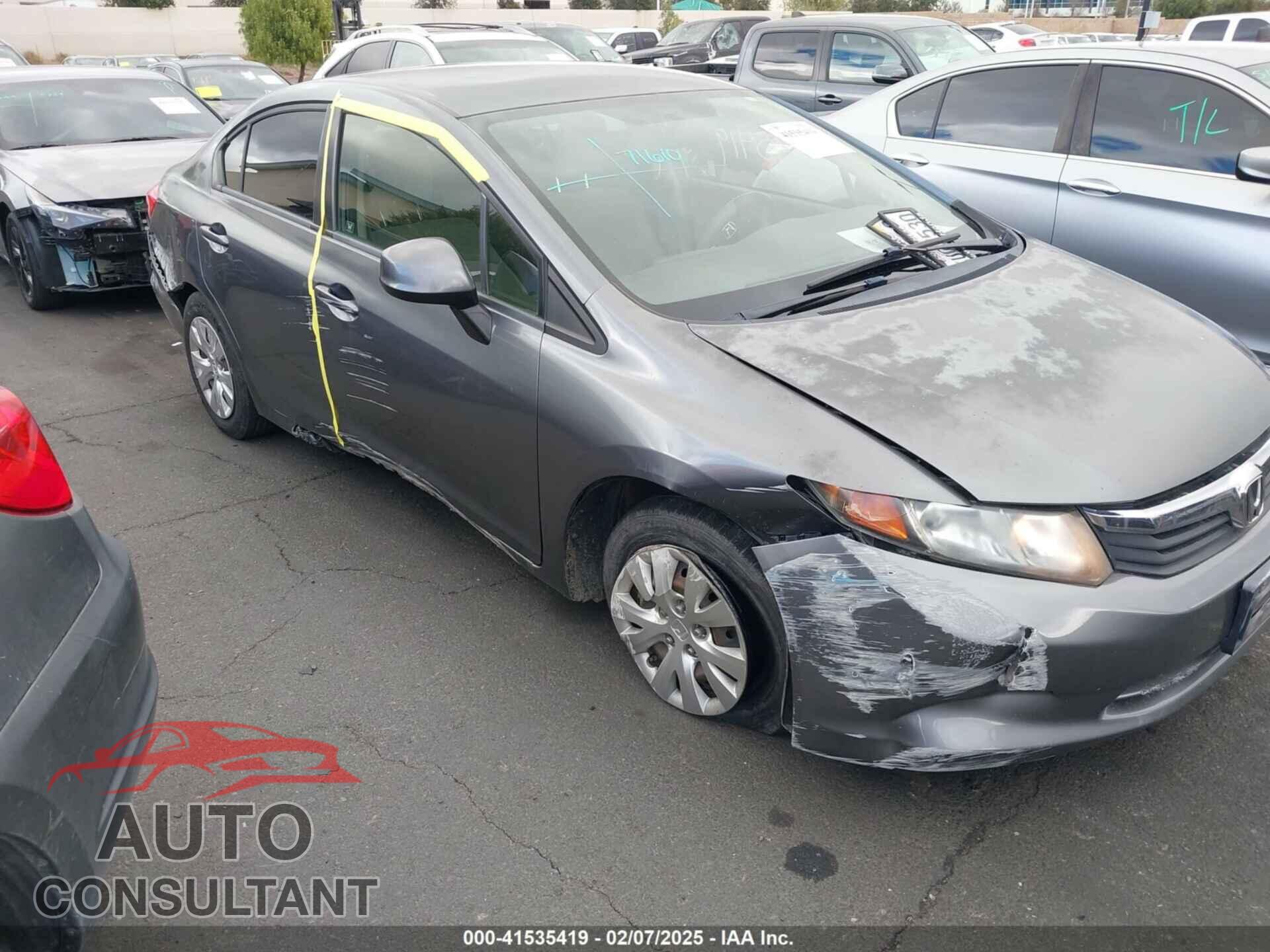 HONDA CIVIC 2012 - JHMFB2F5XCS005376