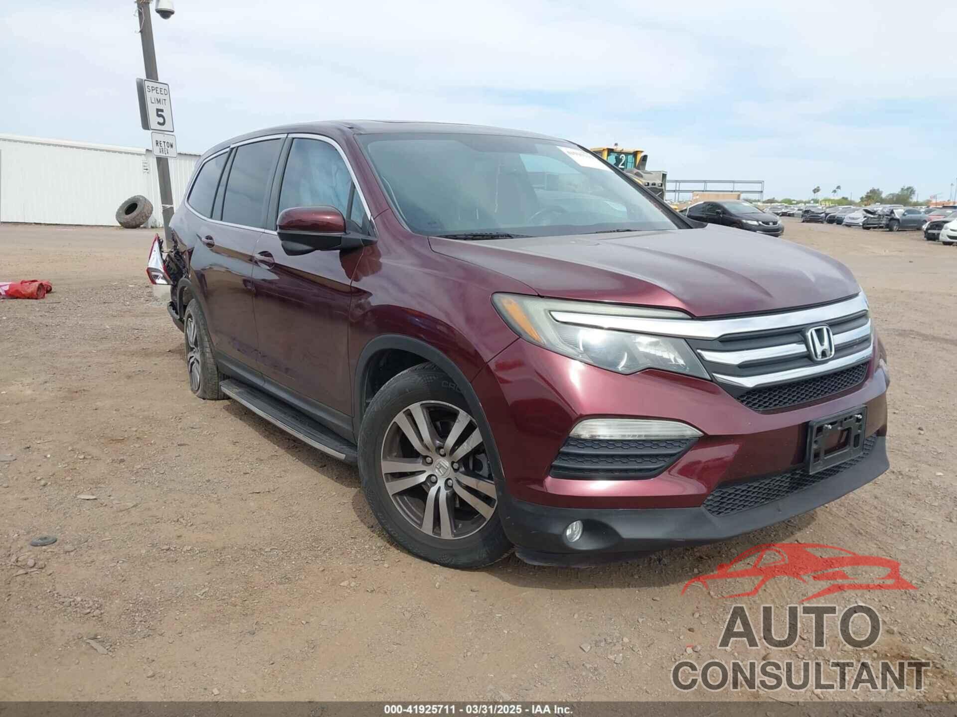 HONDA PILOT 2016 - 5FNYF5H57GB028307