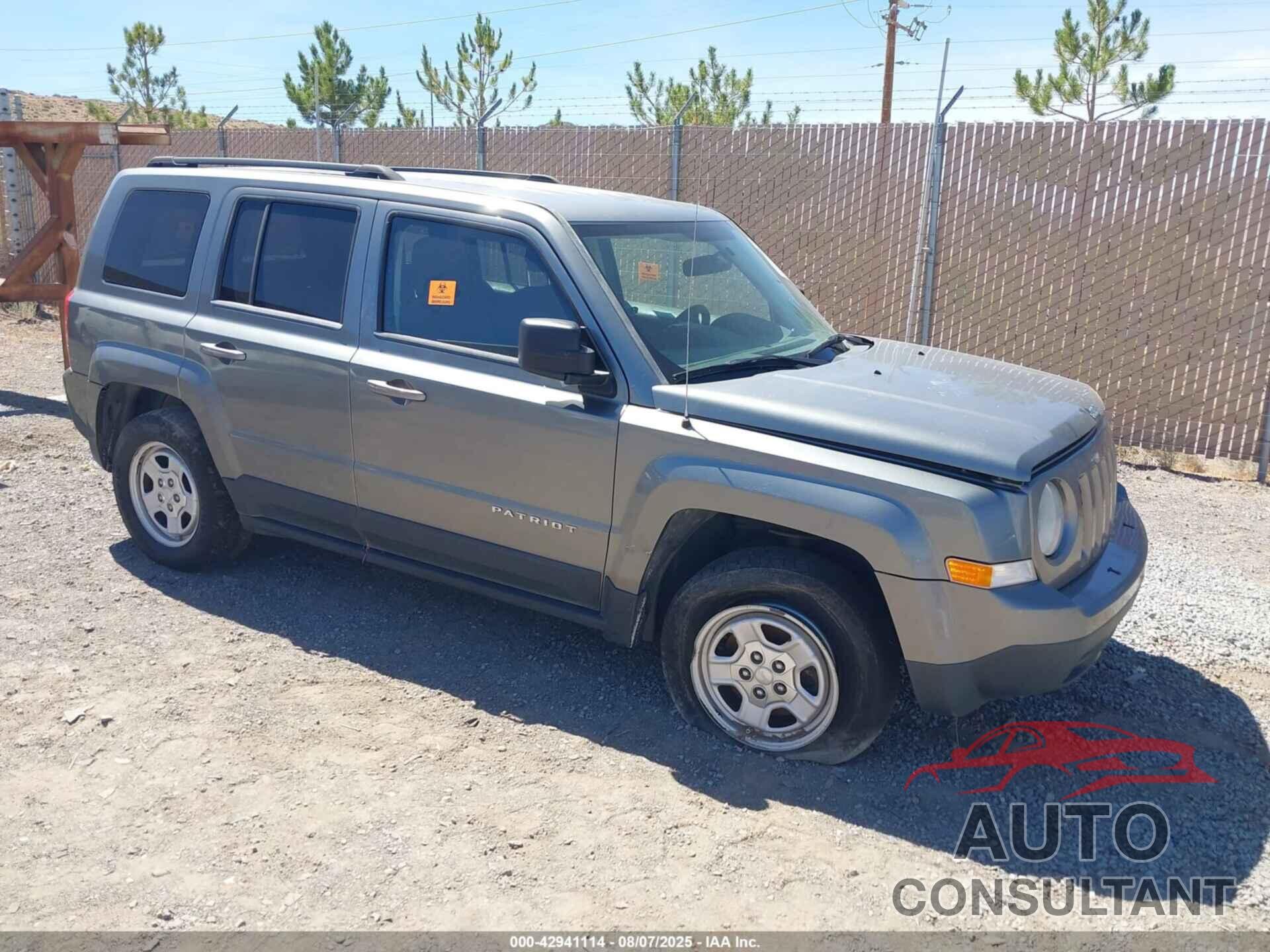 JEEP PATRIOT 2012 - 1C4NJRBB8CD603412