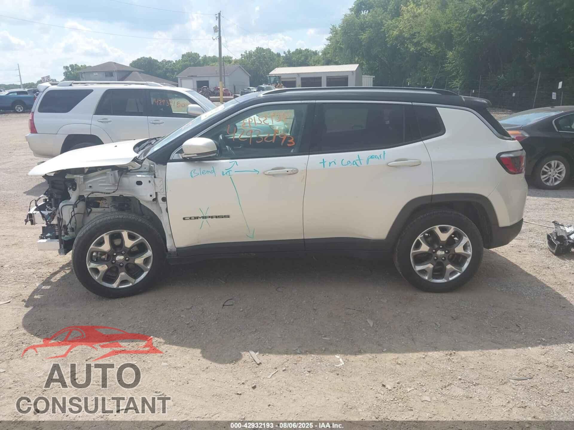 JEEP NEW COMPASS 2017 - 3C4NJDCBXHT628234