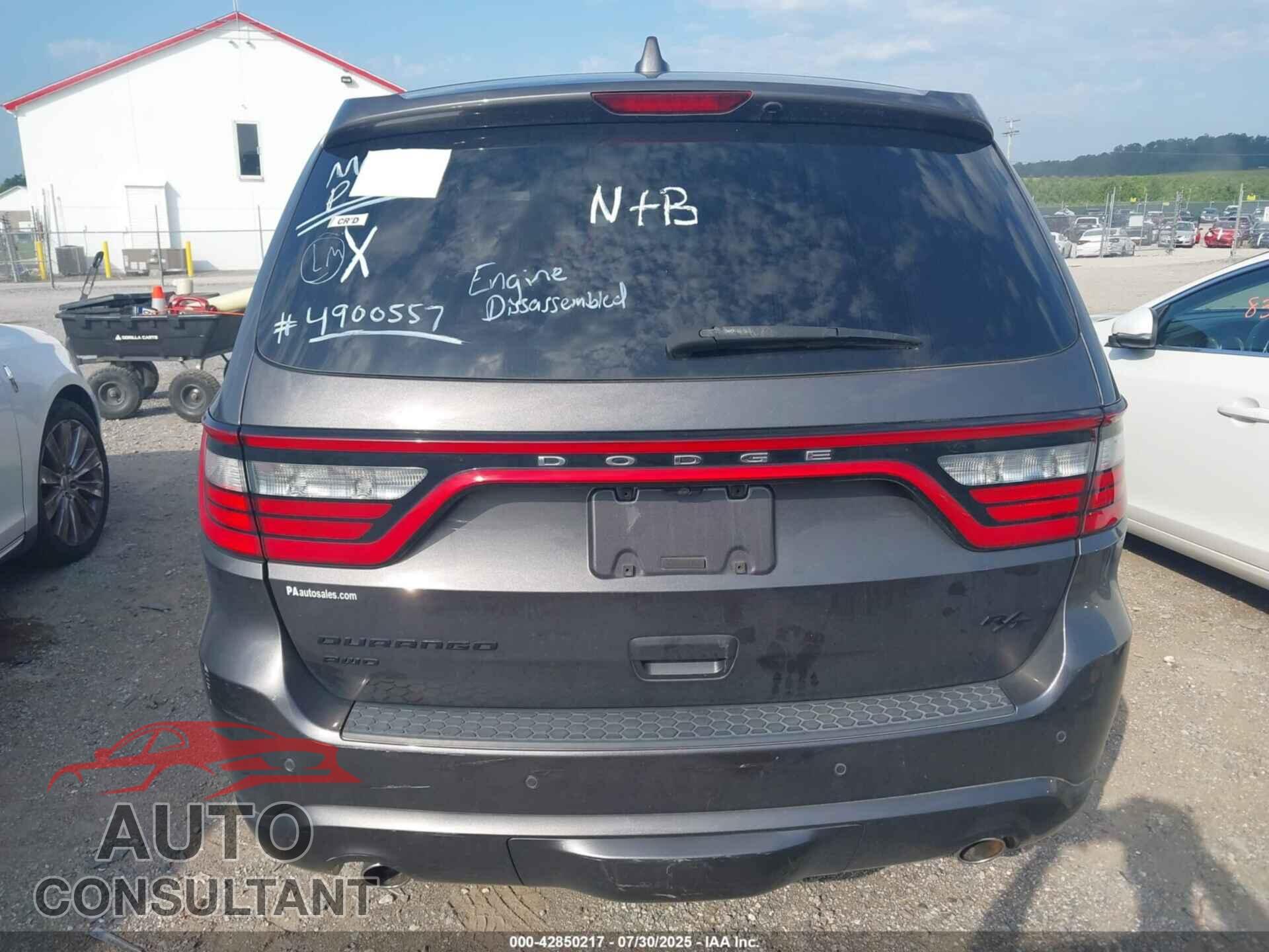 DODGE DURANGO 2017 - 1C4SDJCT0HC839939