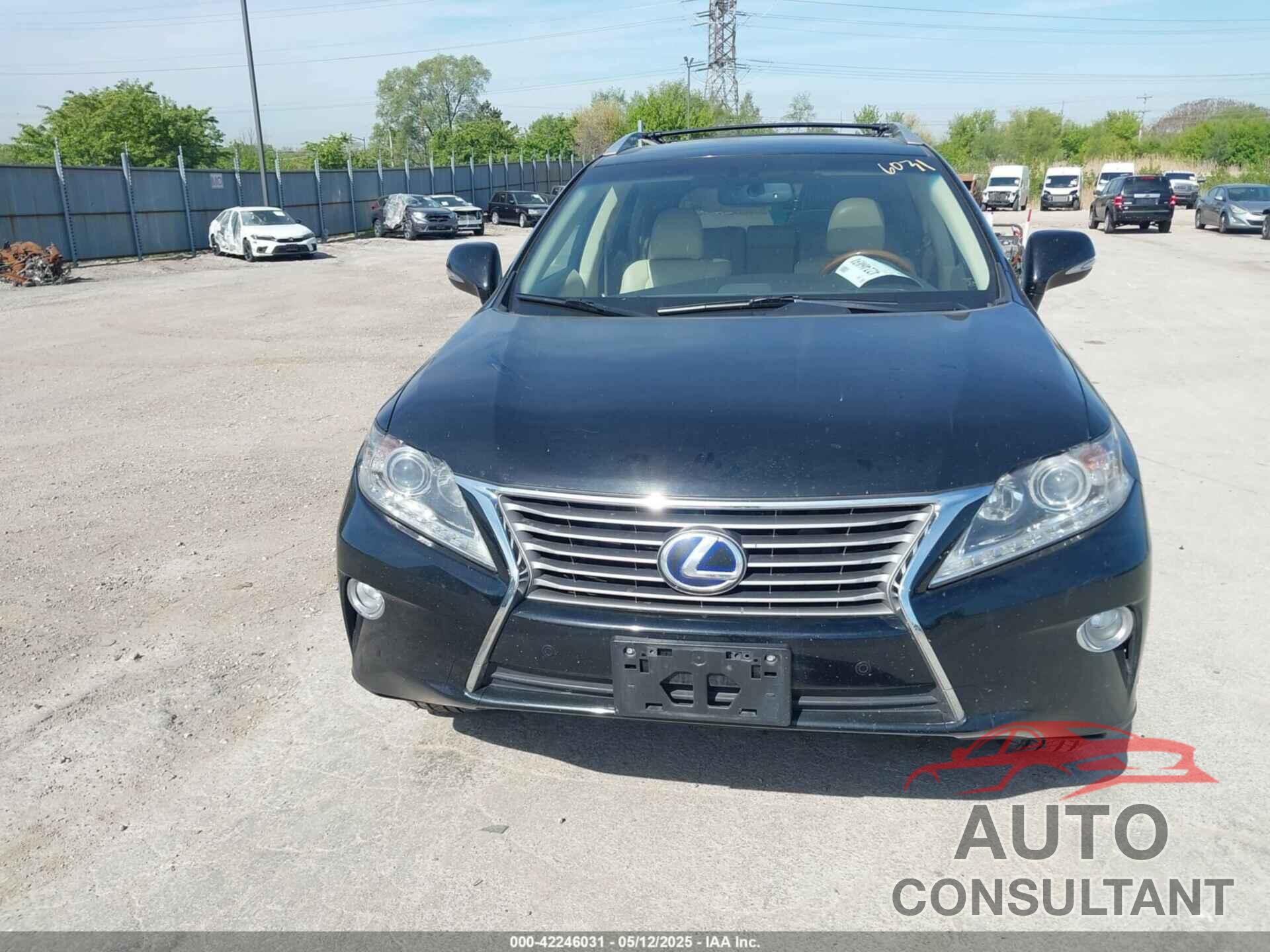 LEXUS RX 450H 2013 - JTJBC1BA9D2053105