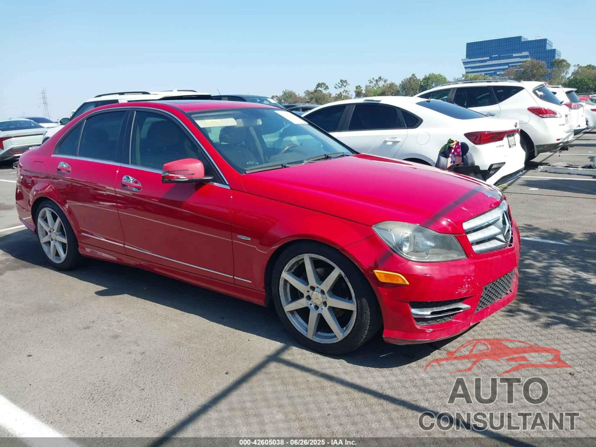 MERCEDES-BENZ C 250 2012 - WDDGF4HB9CR237800