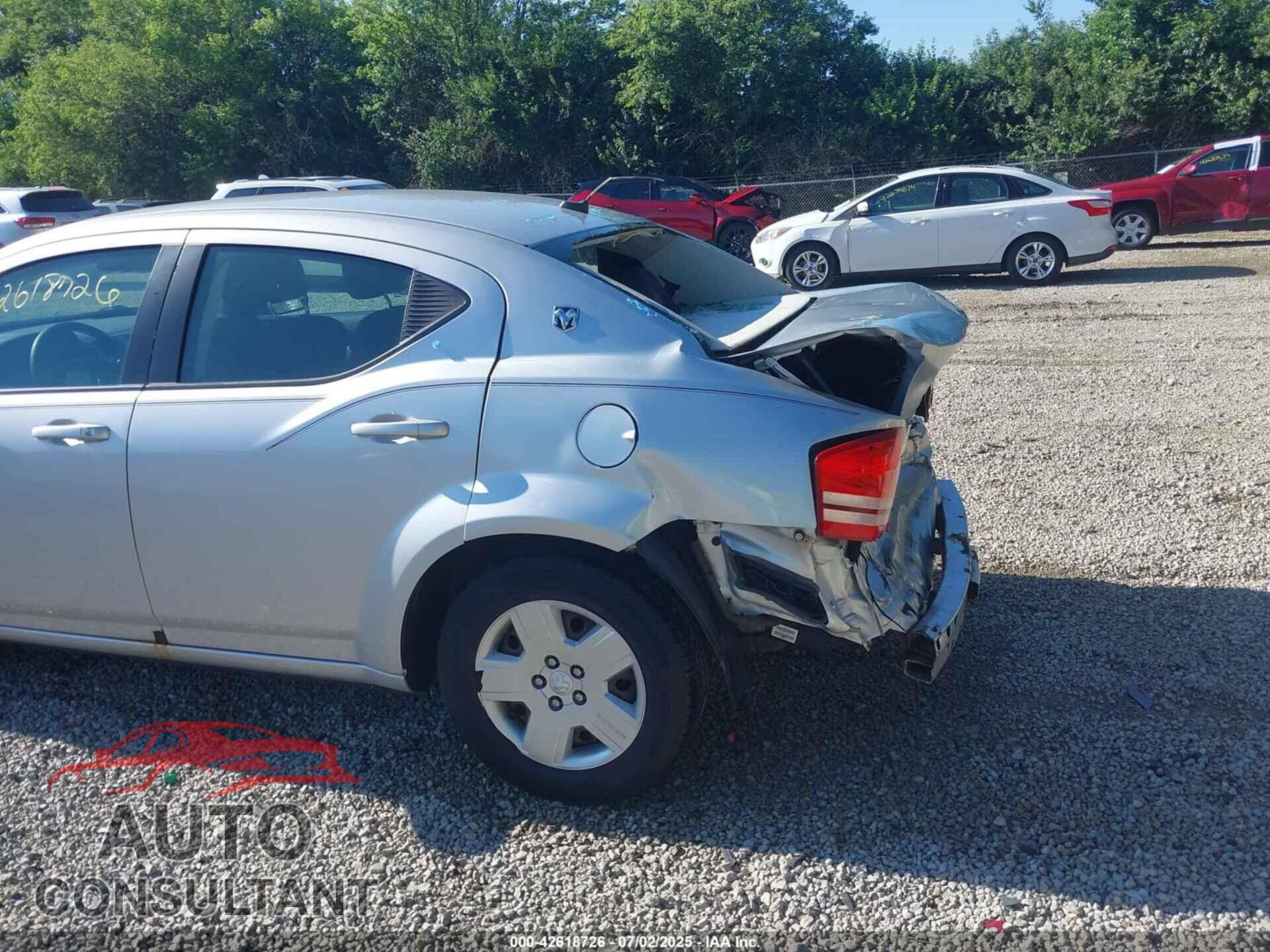 DODGE AVENGER 2010 - 1B3CC4FB6AN161608