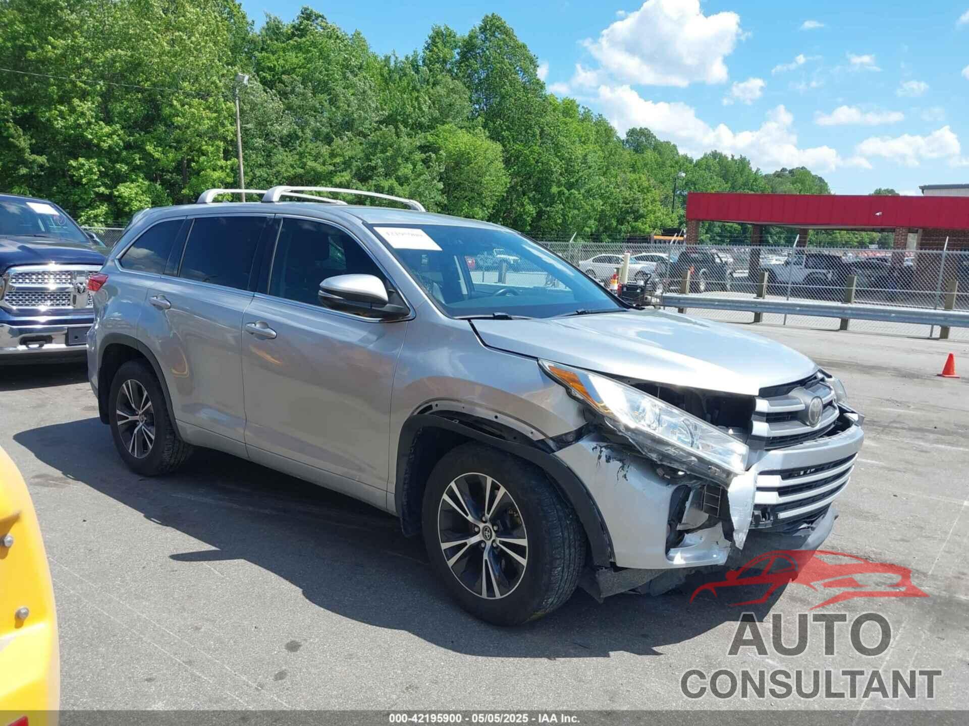 TOYOTA HIGHLANDER 2017 - 5TDBZRFH9HS458757