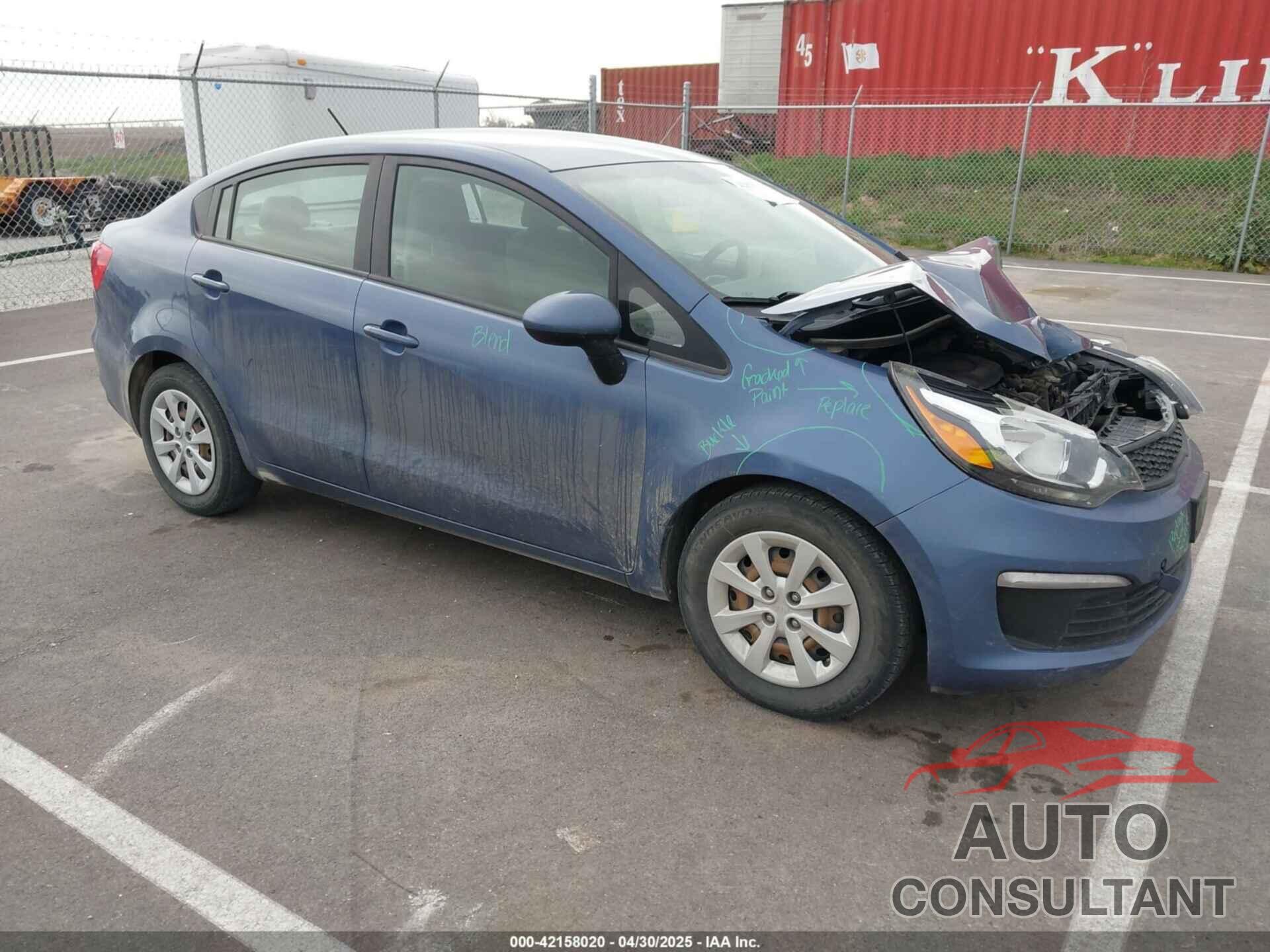KIA RIO 2016 - KNADM4A39G6641920
