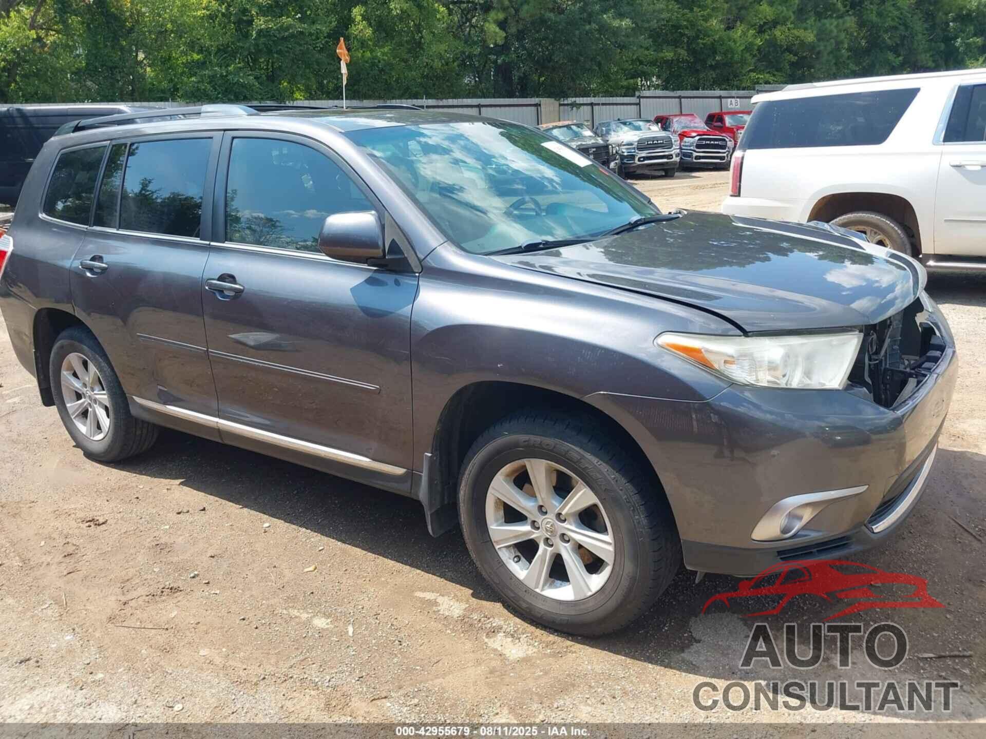 TOYOTA HIGHLANDER 2013 - 5TDZK3EH8DS095542