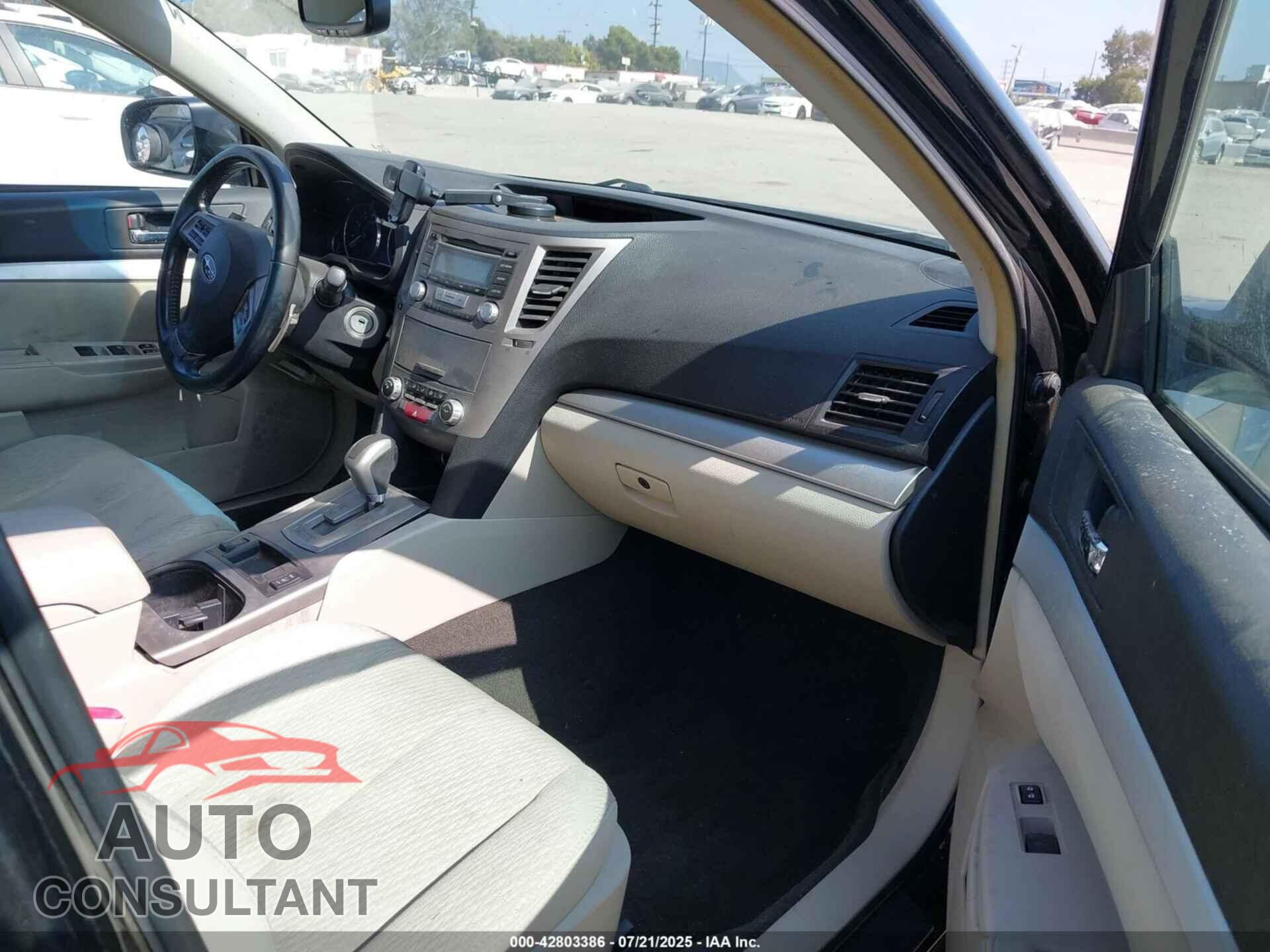 SUBARU OUTBACK 2012 - 4S4BRBGC1C3225780