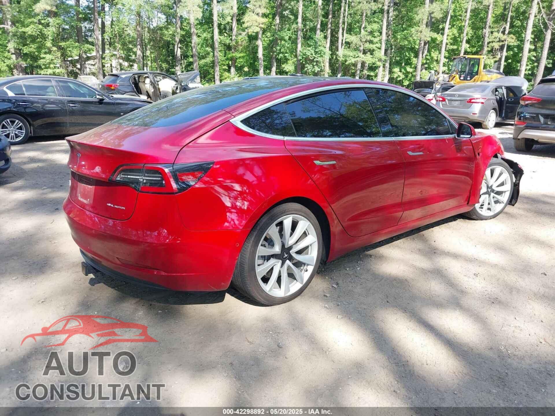 TESLA MODEL 3 2018 - 5YJ3E1EBXJF133625