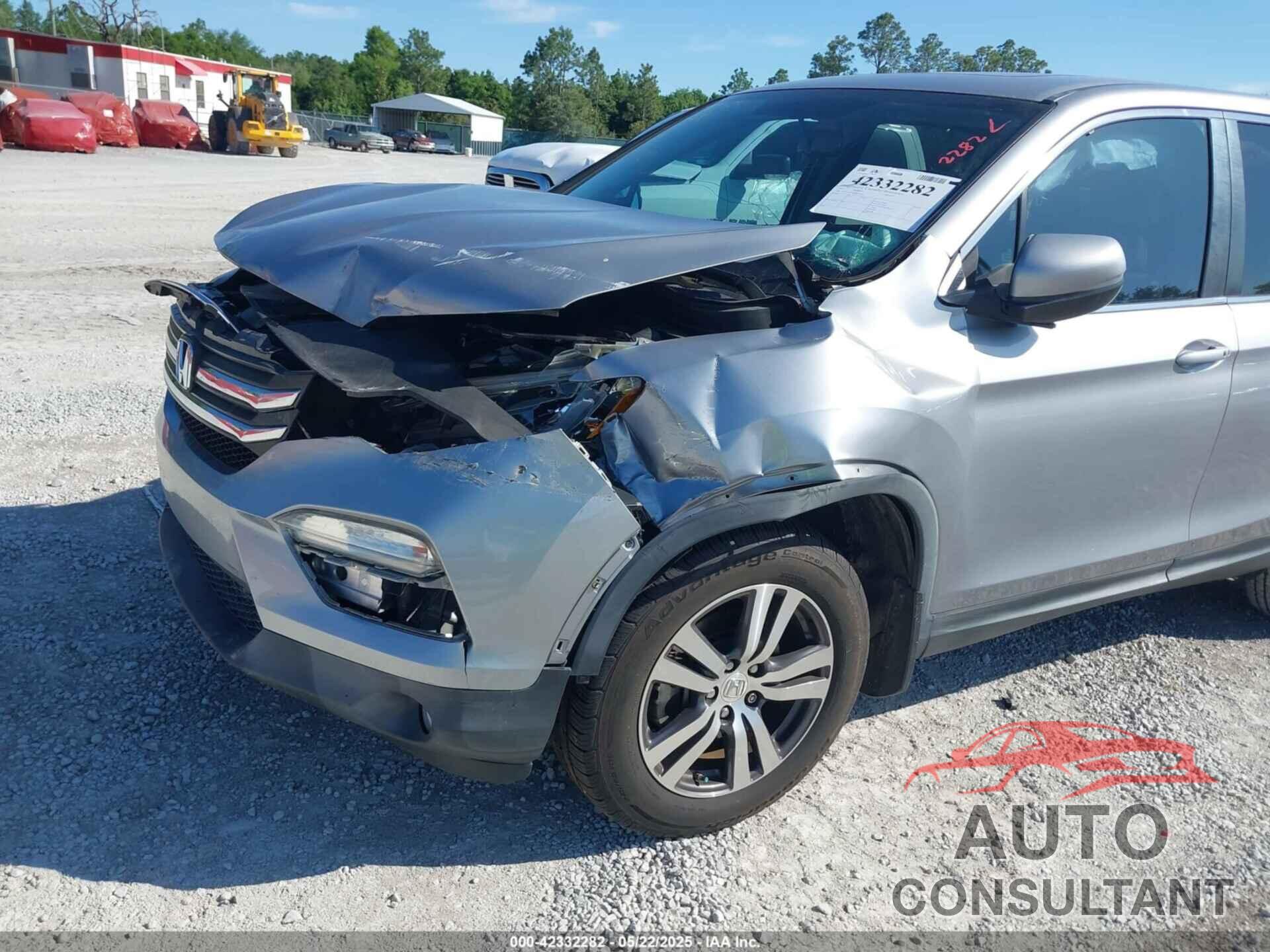 HONDA PILOT 2017 - 5FNYF5H7XHB027767