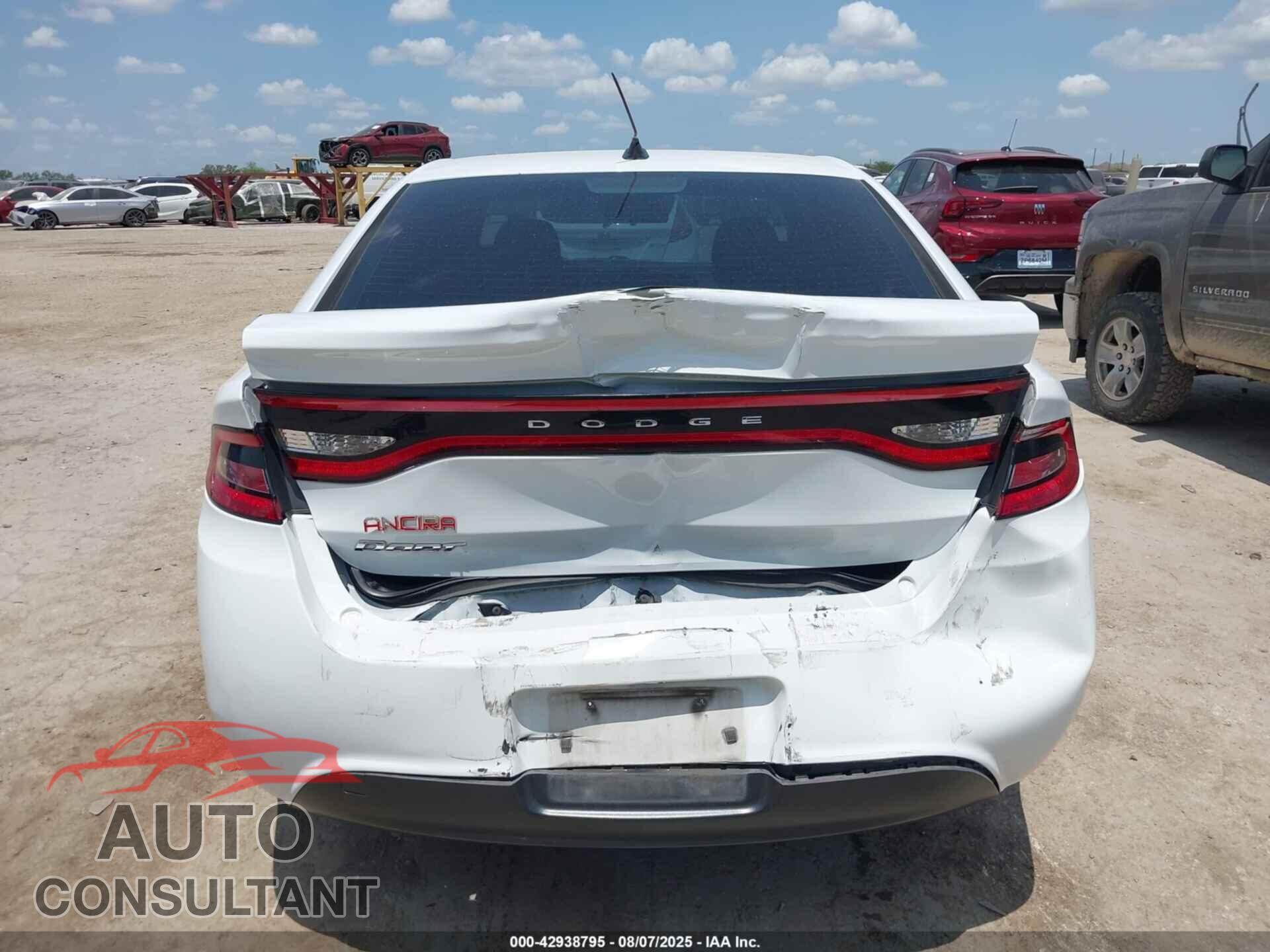 DODGE DART 2015 - 1C3CDFAA0FD433772