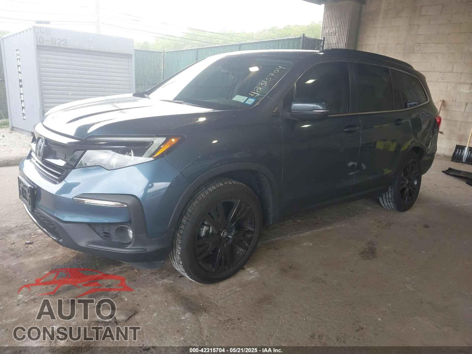 HONDA PILOT 2021 - 5FNYF6H27MB096582