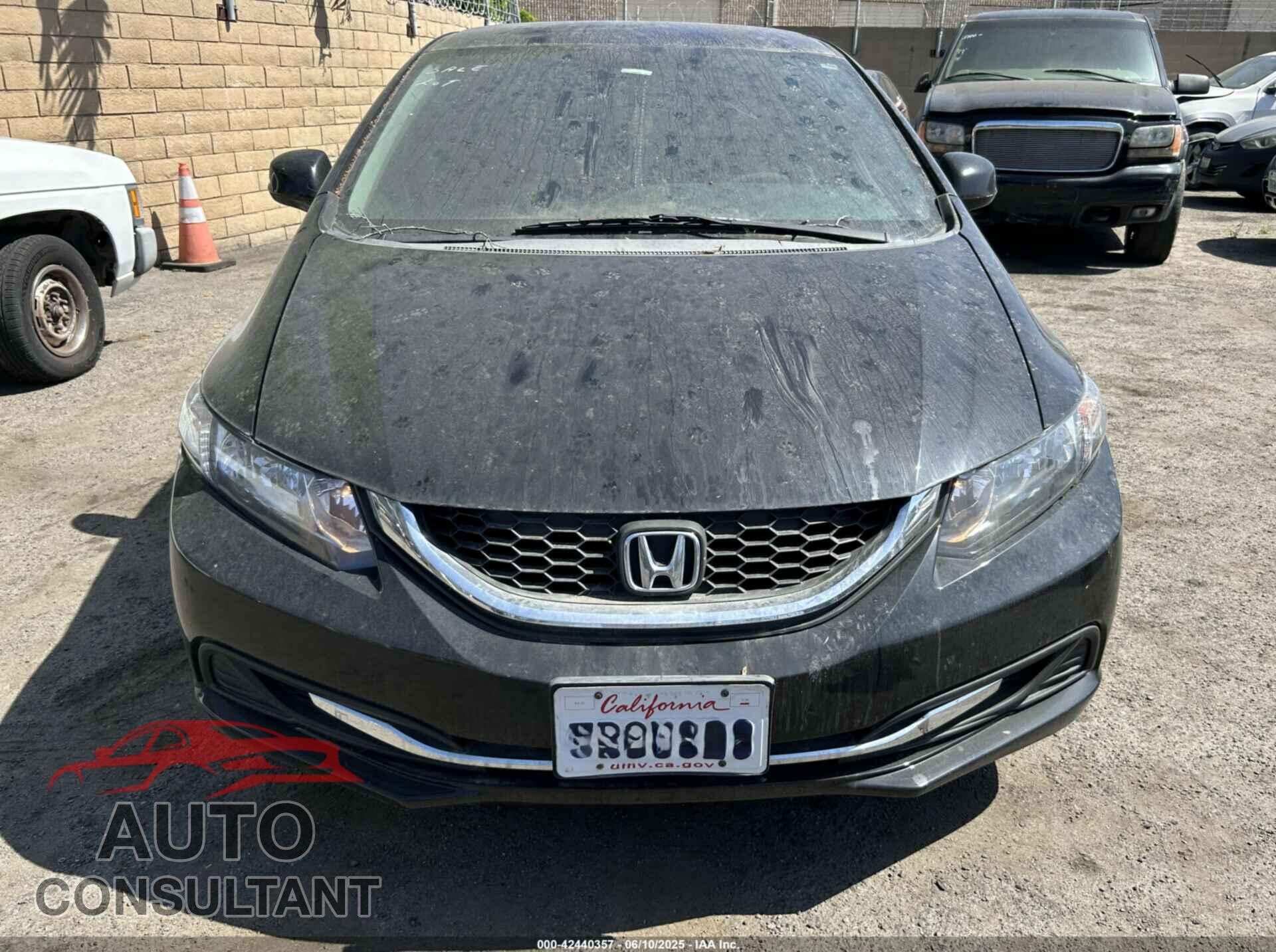 HONDA CIVIC 2013 - 19XFB2F51DE260357