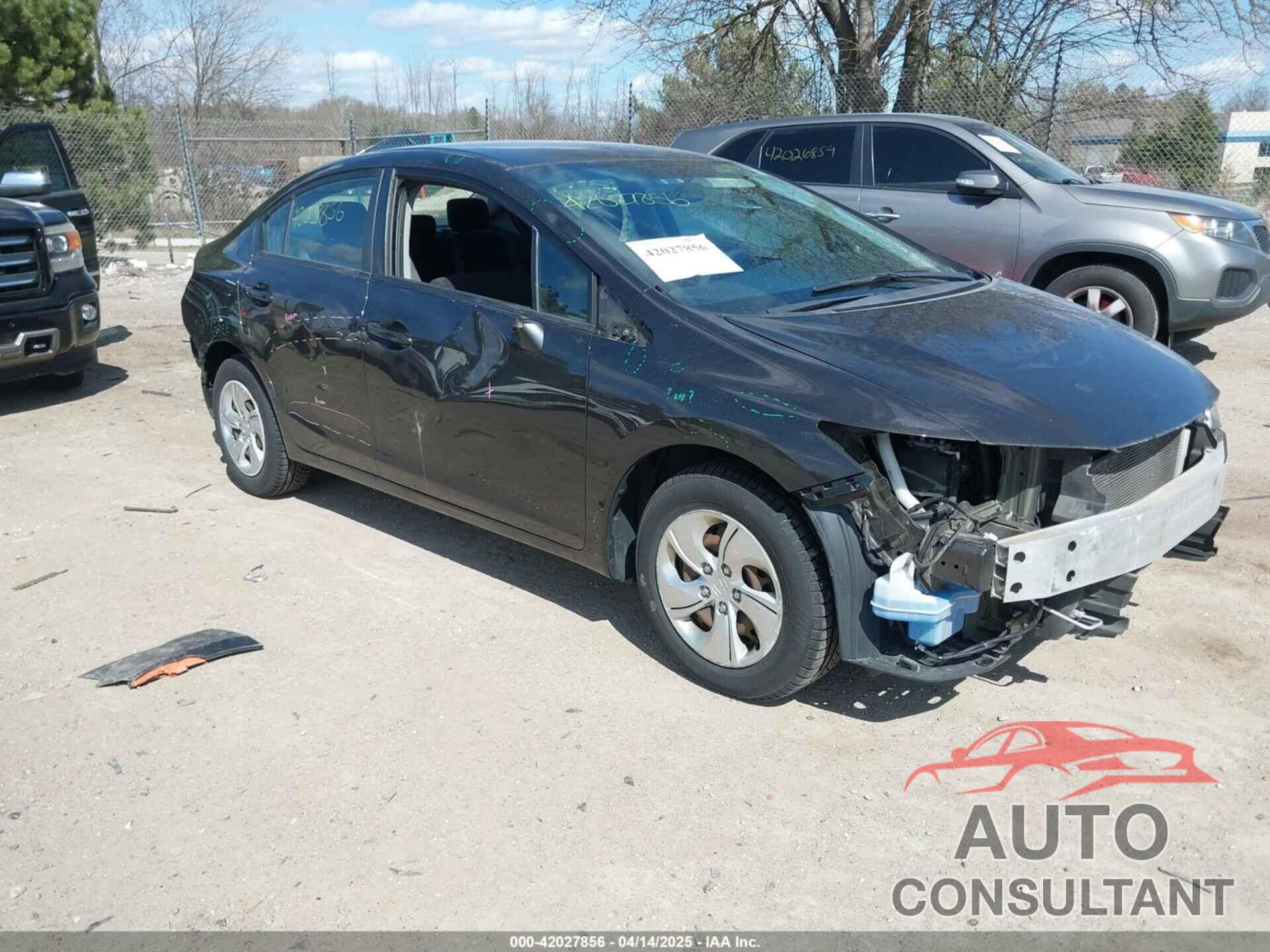 HONDA CIVIC 2013 - 19XFB2F58DE031223