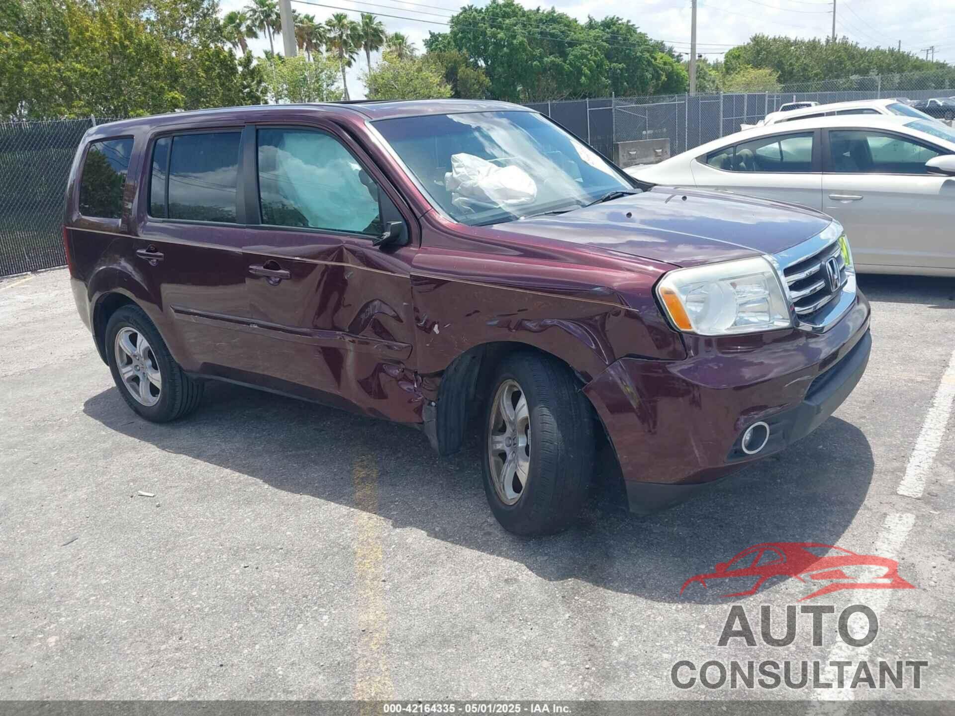 HONDA PILOT 2015 - 5FNYF3H72FB015419